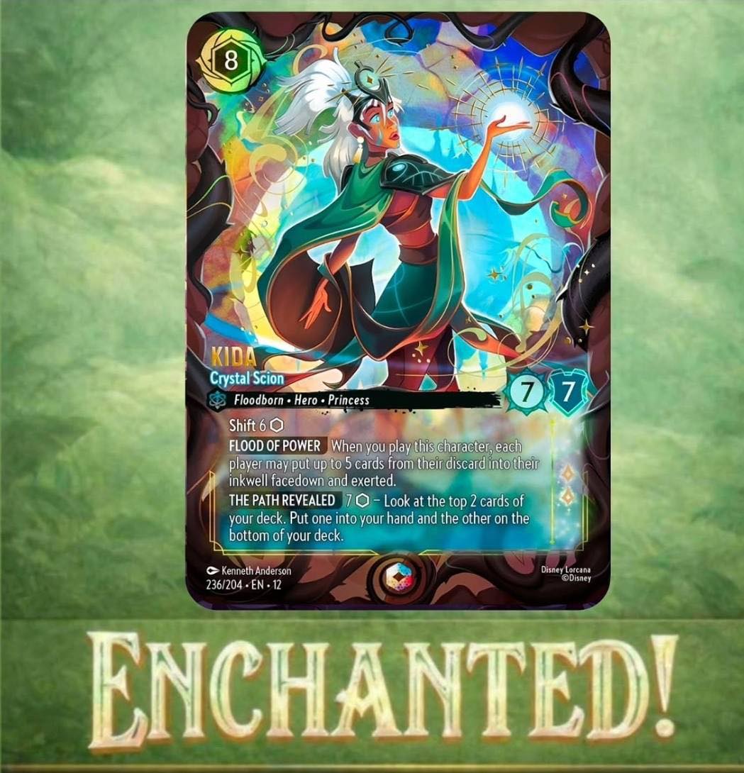 Disney Lorcana TCG enchanted card