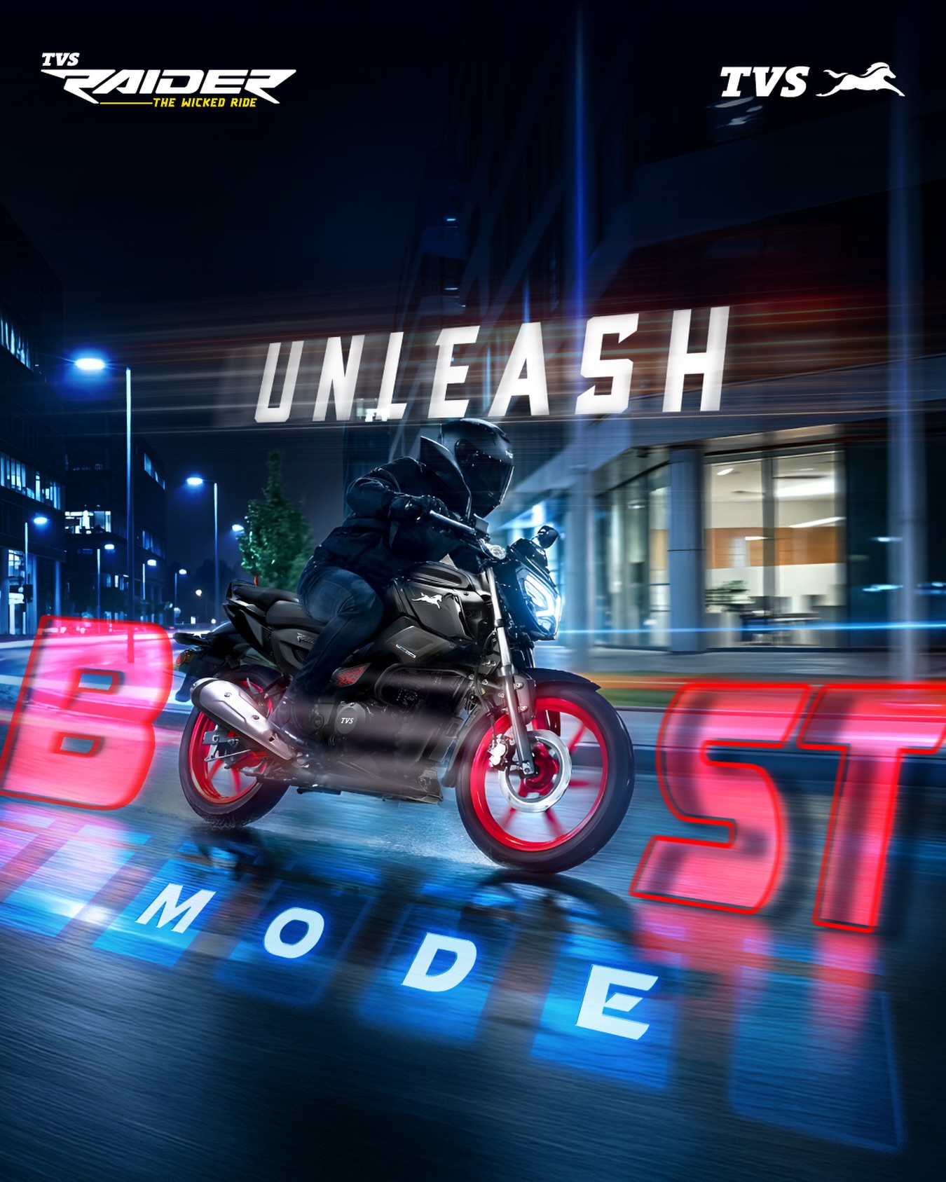 TVS - Boost every ride with iGO! 🔥 #Wicked #WickedRide #TVSRaider ...