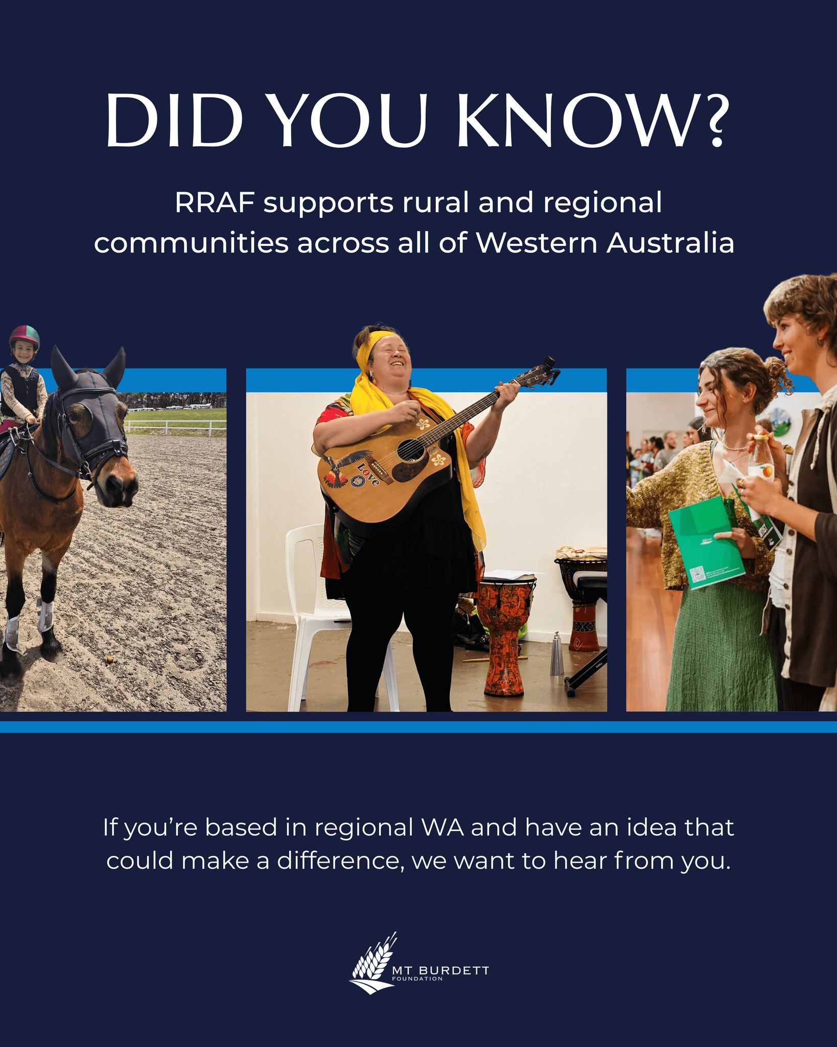 Did you know RAFF supports rural... - Mt Burdett Foundation | Facebook