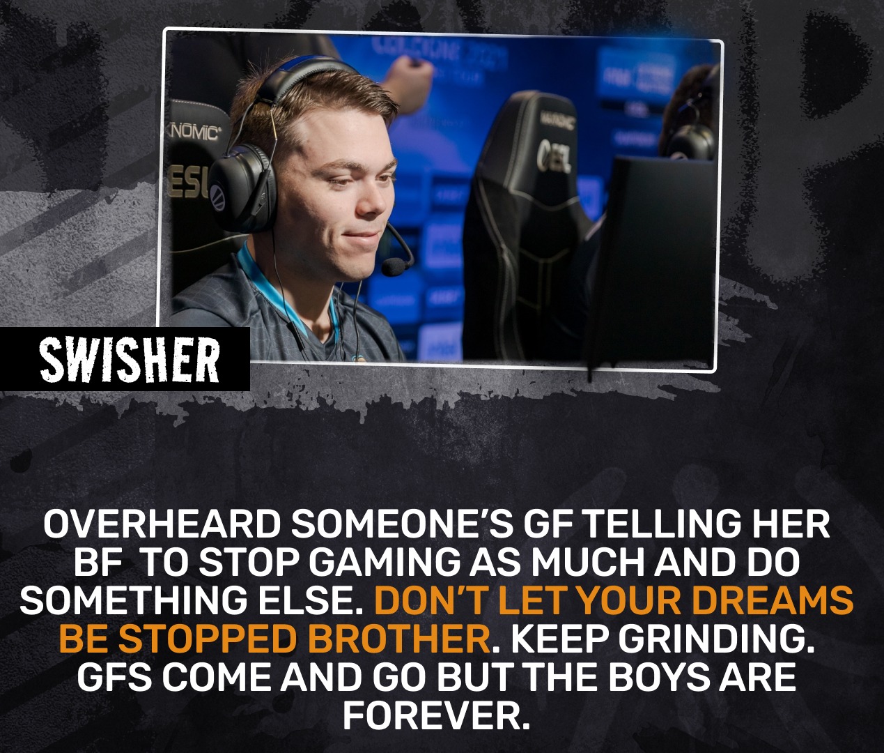 Fastcup - Swisher talked about girlfriends who tell their...