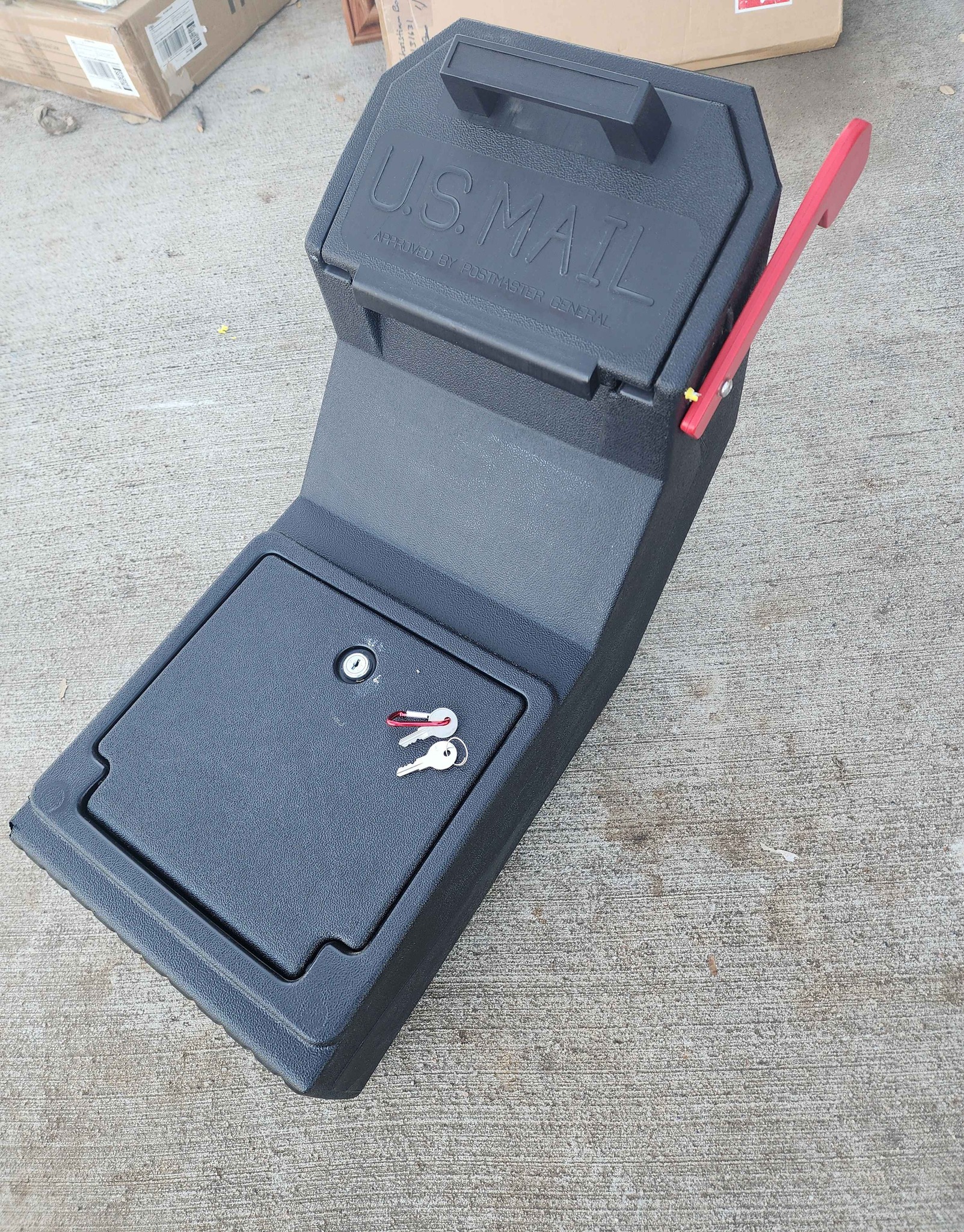 MailGuard 581M Mail Security Box w/ Locking Keys - Key & Letter Holders ...
