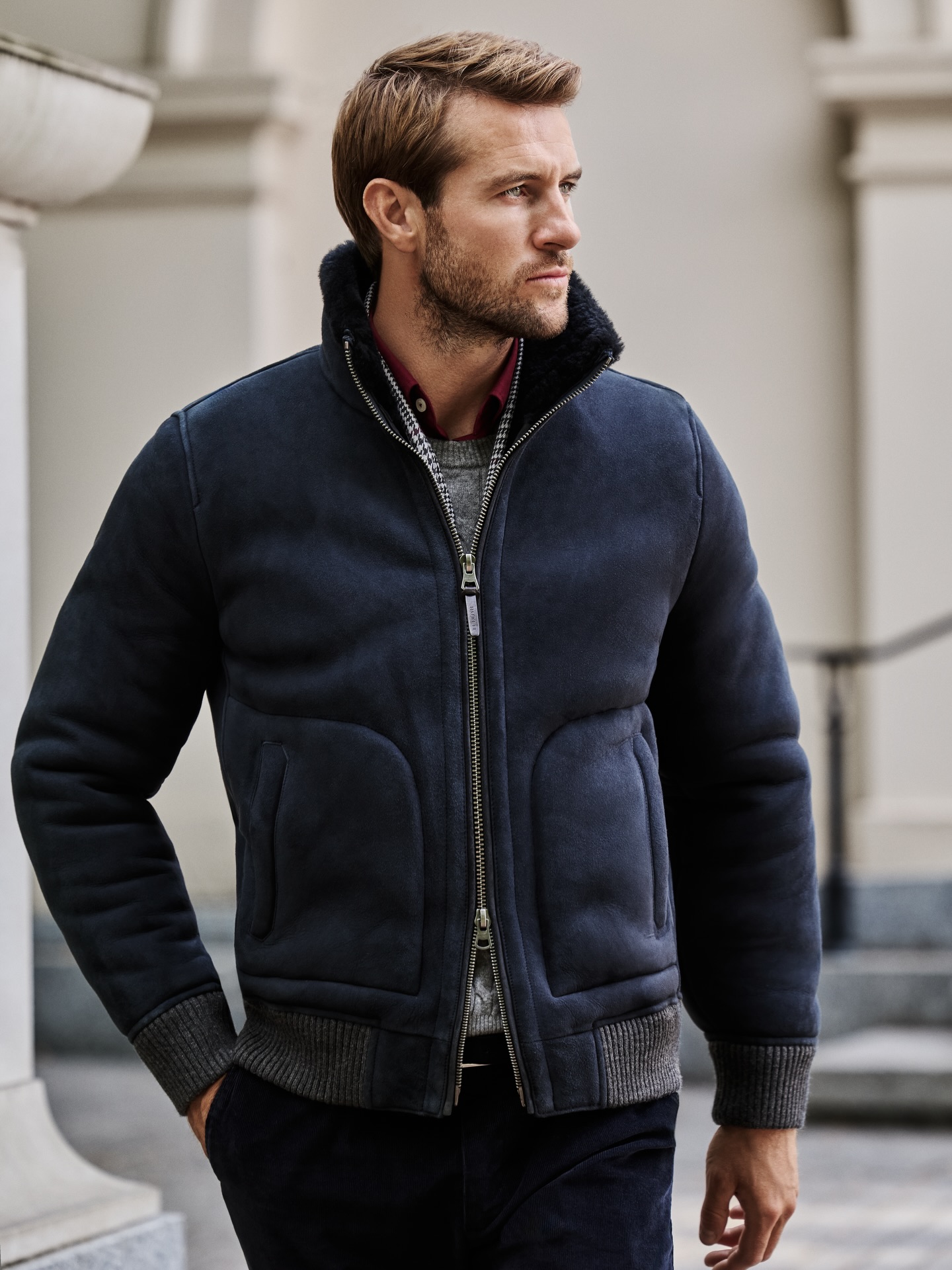 The Suede Jacket. Crafted from luxurious goatskin suede it 