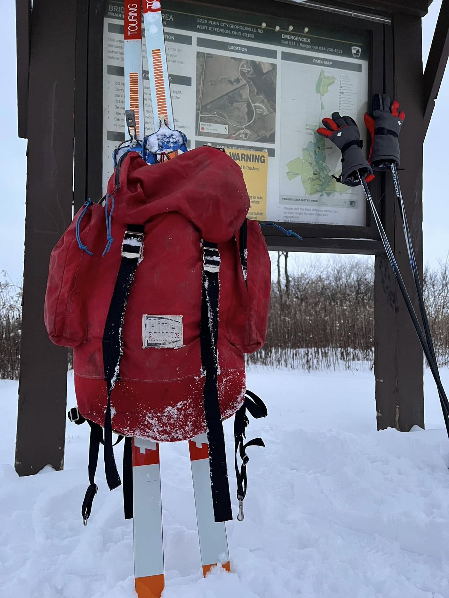 Vintage alpine design rucksack from 1976