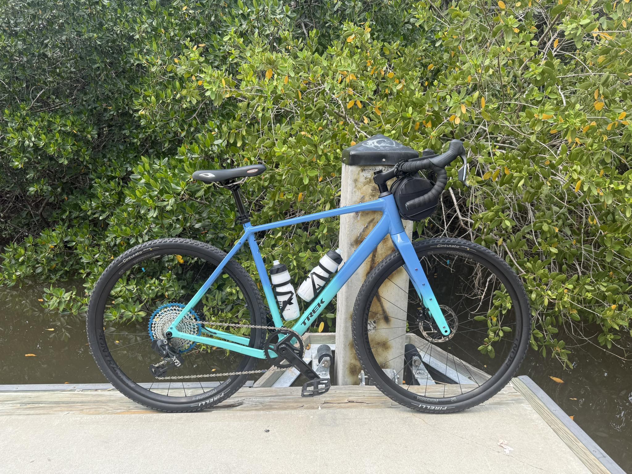 Trek Checkpoint gravel bike with SRAM Force AXS and Pirelli 