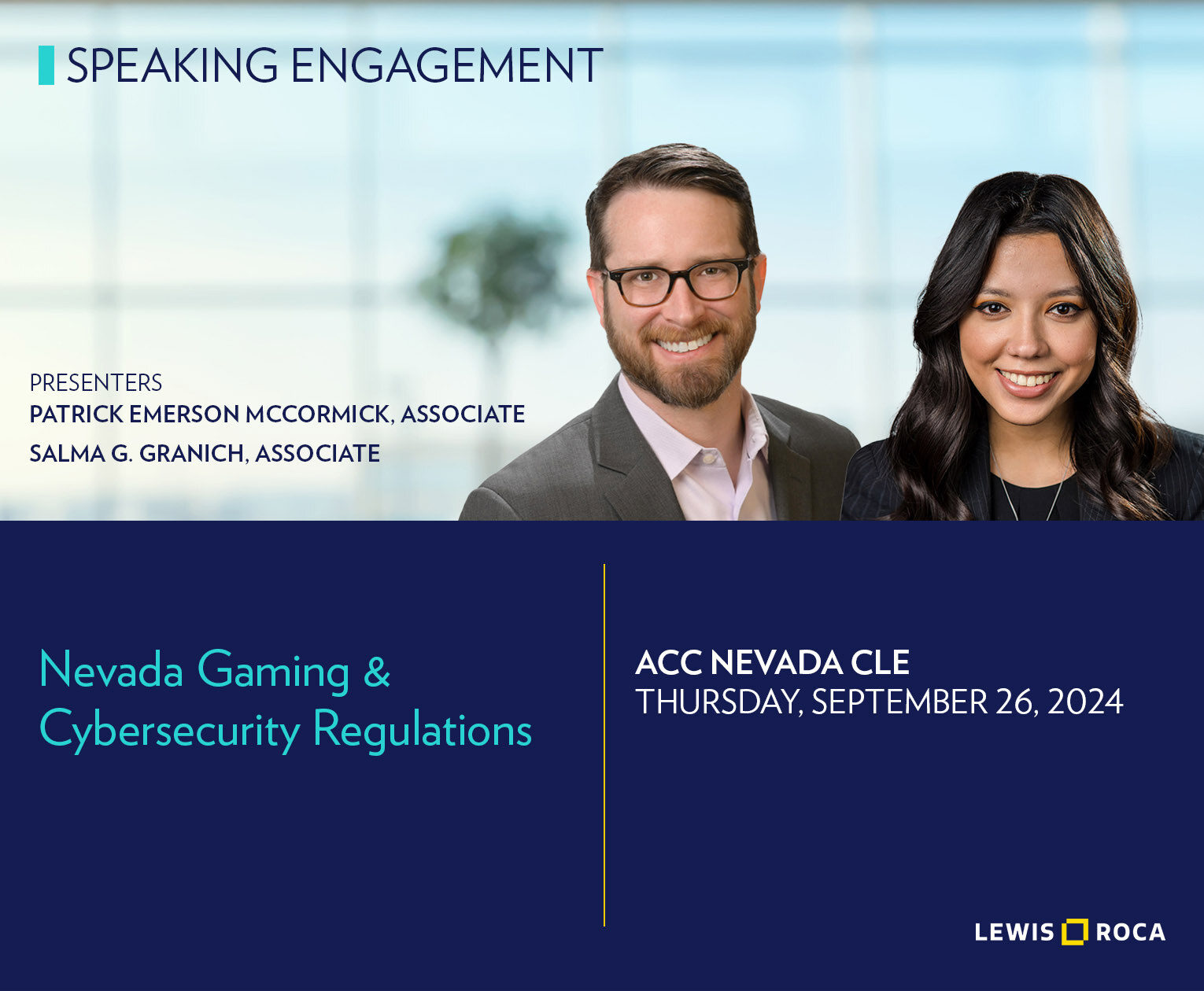 Lewis Roca - Join ACC Nevada and Lewis Roca for a CLE on... | Facebook