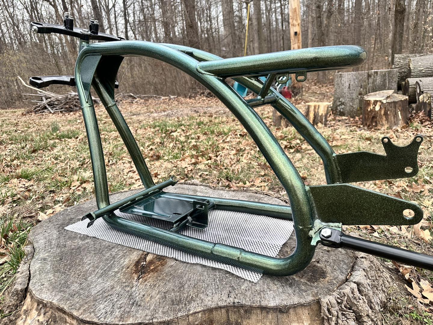 coleman mini bike frame Cover RH for RB100 raw steel Motorcycle Frame Trail Mini Coleman