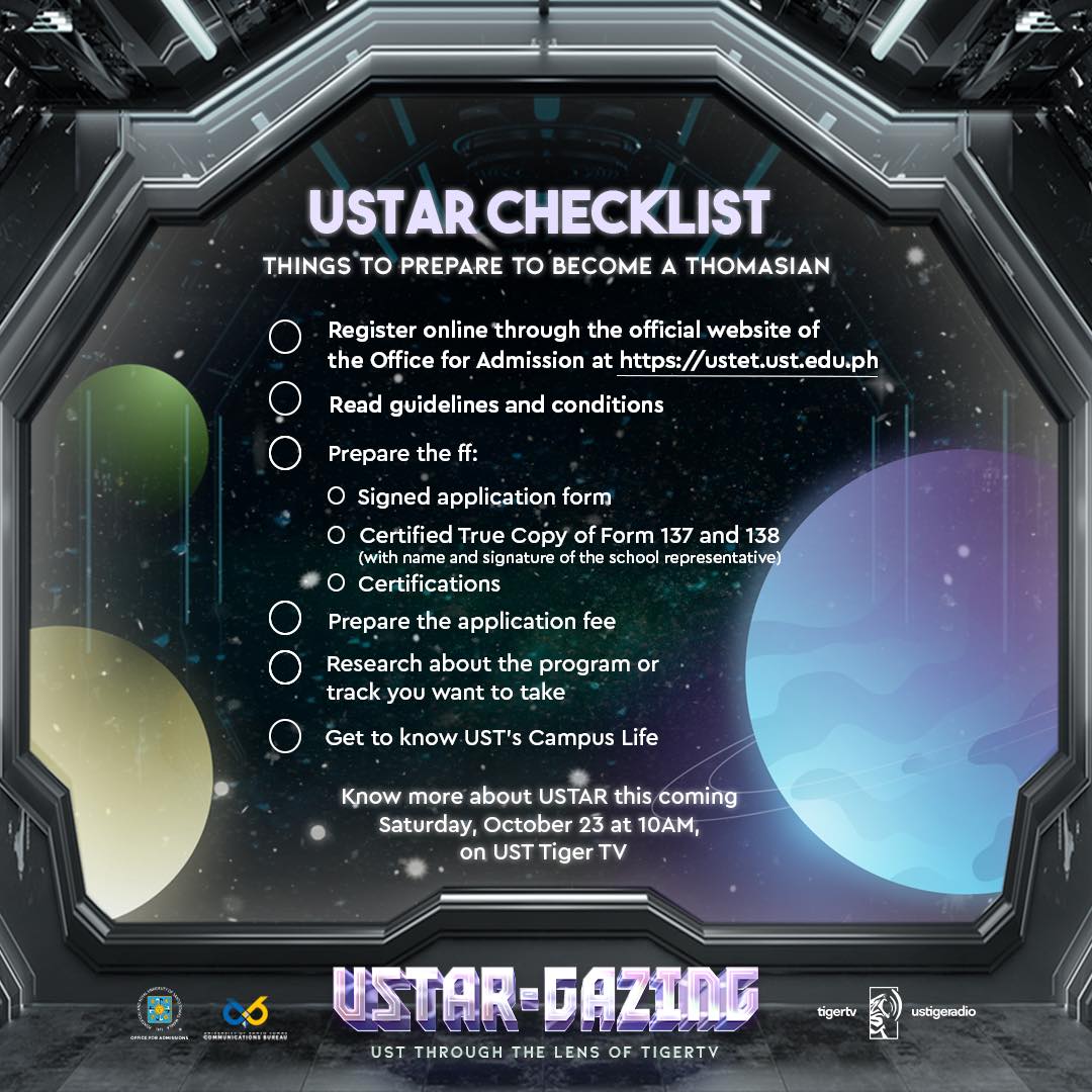 UST Tiger TV - Attention future Tigers! Are you worried that you’ll ...