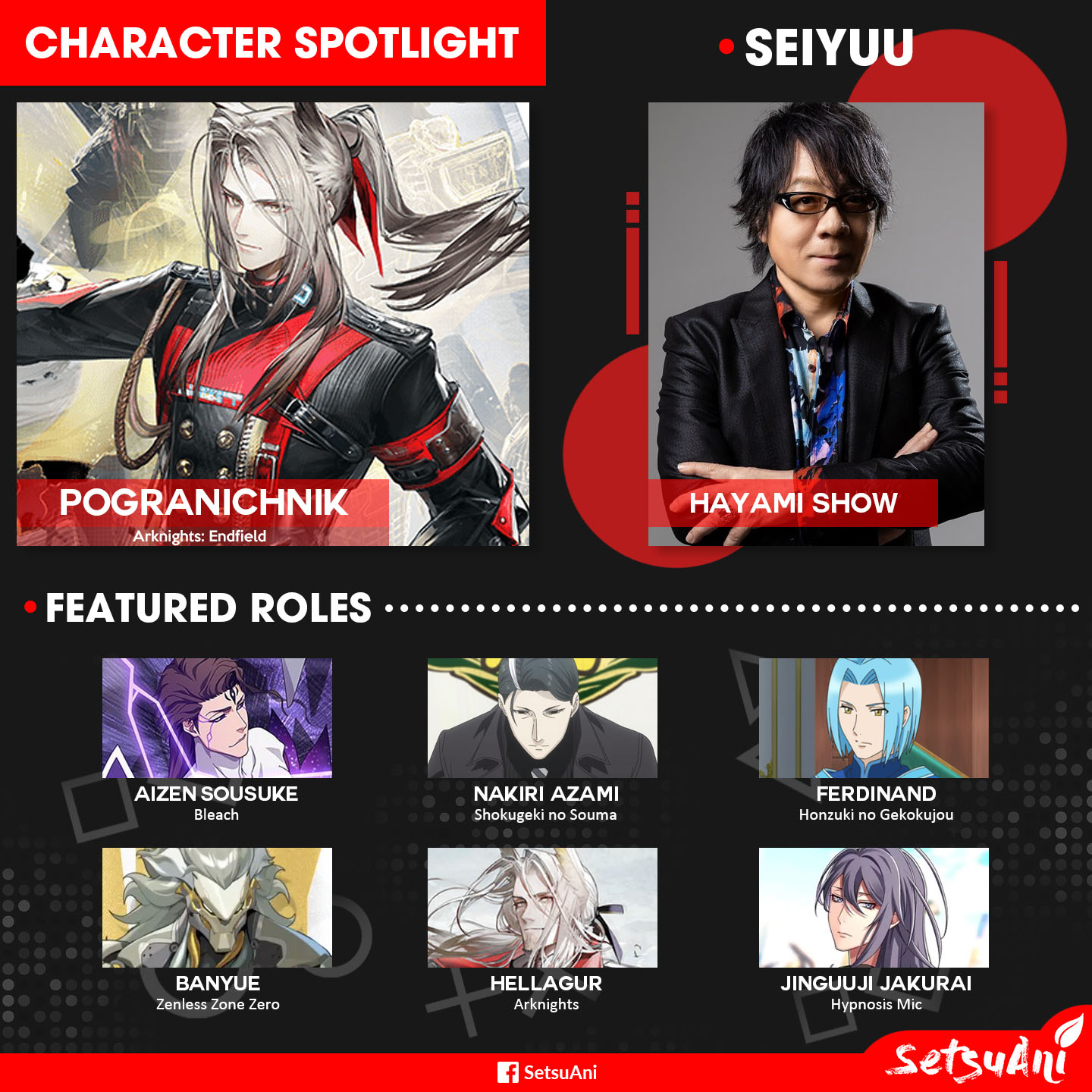 Setsu-Ani - Hayami Show will be voicing Pogranichnik in Arknights ...