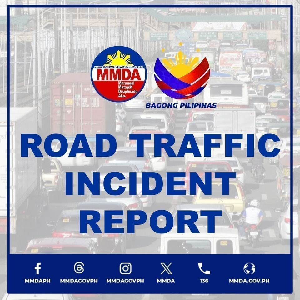 MMDA - METROBASE Incident report at Major roads from 2:00pm to 7:00pm ...