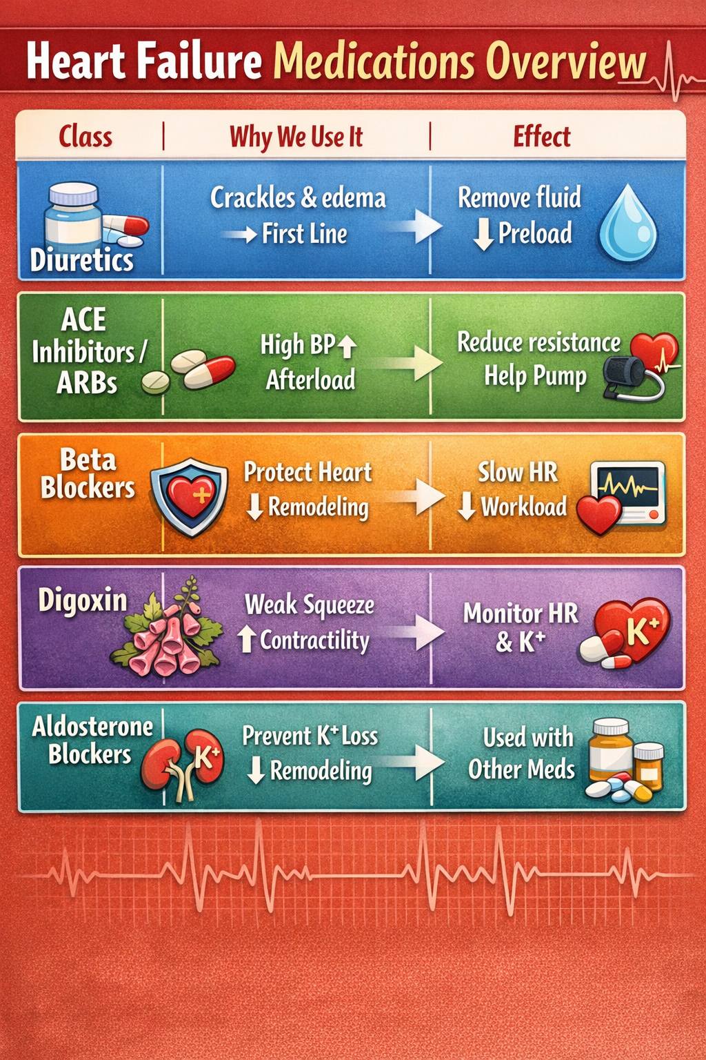 Nurse Ndifon - 🔵 Furosemide → Preload/fluid 🟢... | Facebook