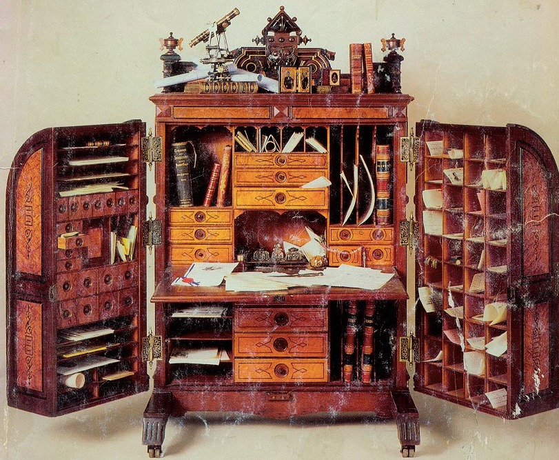 Architecture - Wooton Desk (“The King of Desks”) 👑 Patented in 1874 by ...