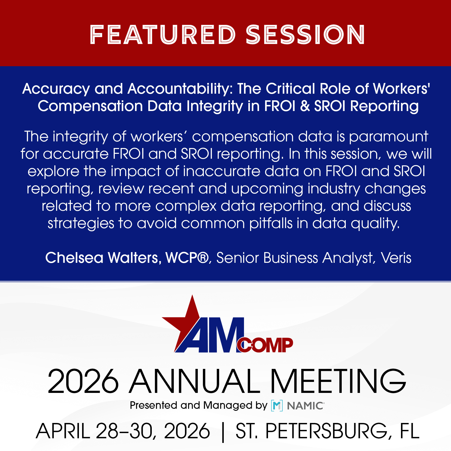 AmComp - Join us at the 2026 AMCOMP Annual Meeting in St.... | Facebook