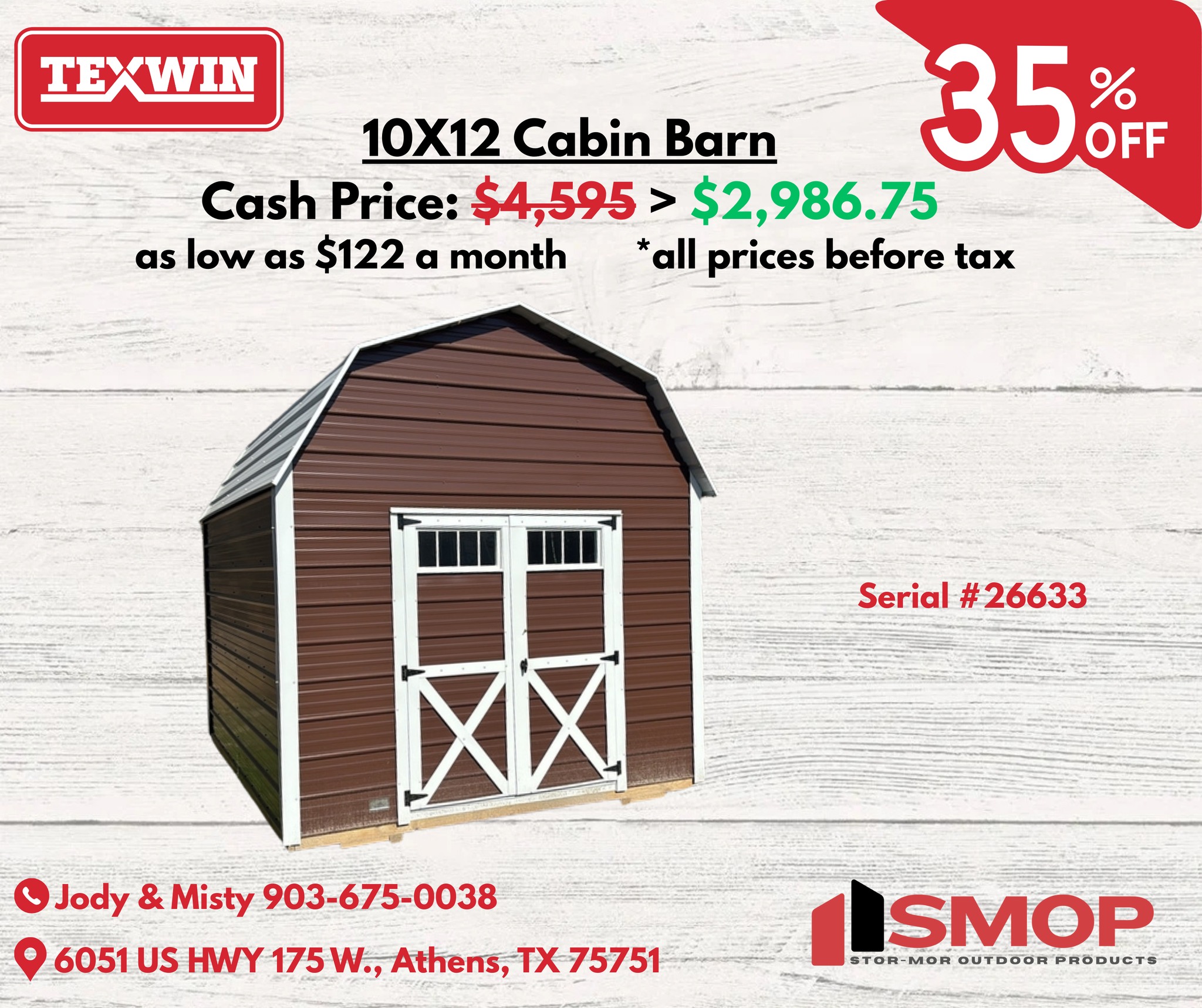 Texwin Athens | Athens TX