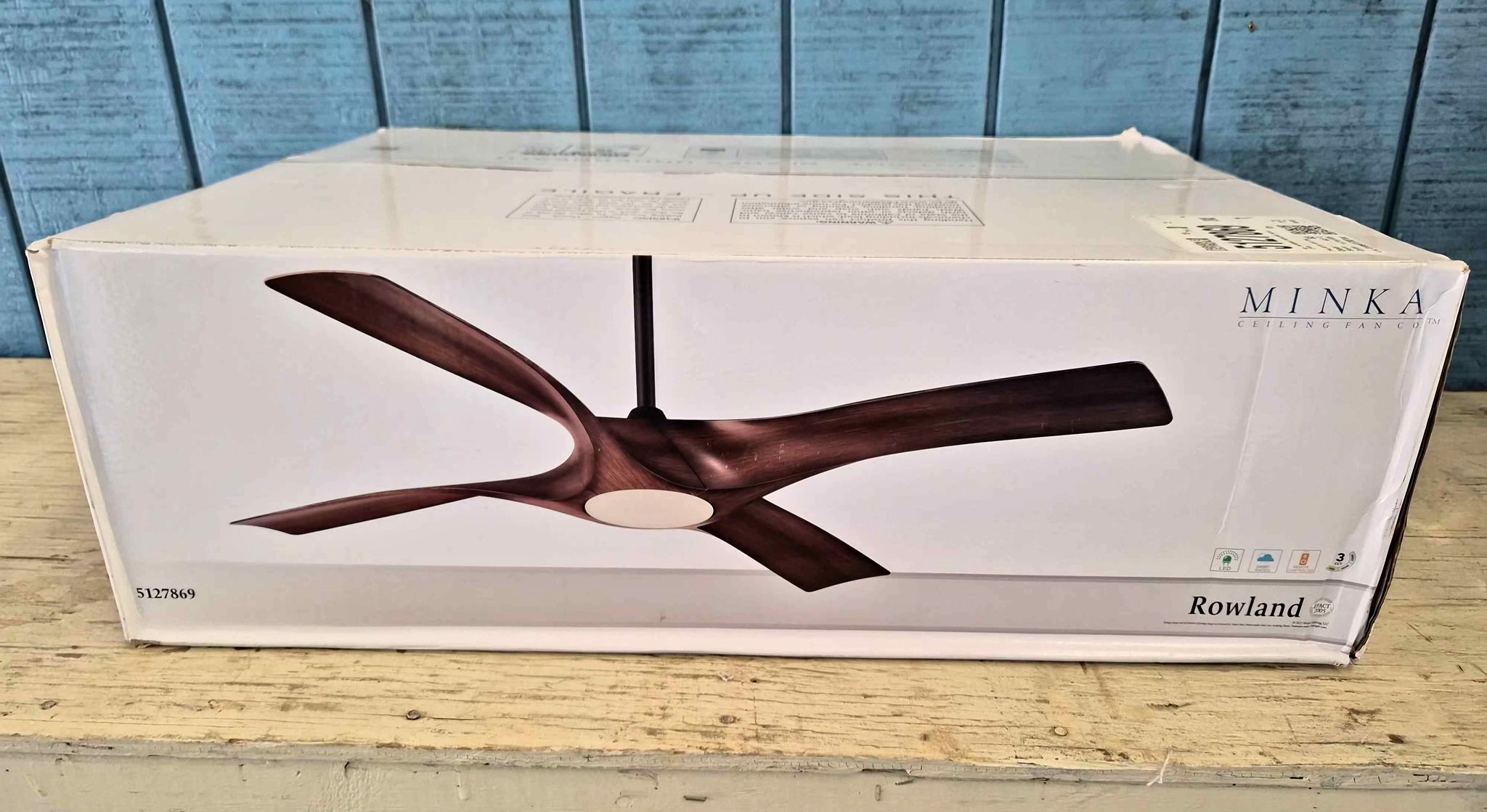Minka Rowland 56-in Indoor/Outdoor Ceiling Fan With LED Light & Remote ...