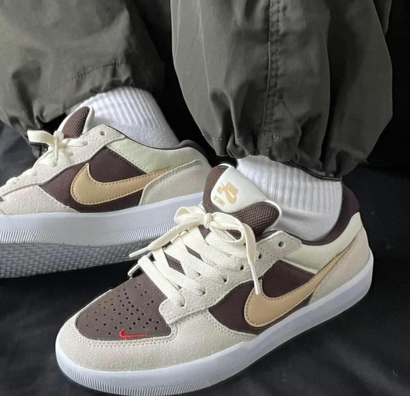 NIKE SB FORCE 58 REVERSE MOCHA ? SIZE US MEN 4.5 us / 36.5 Eur 