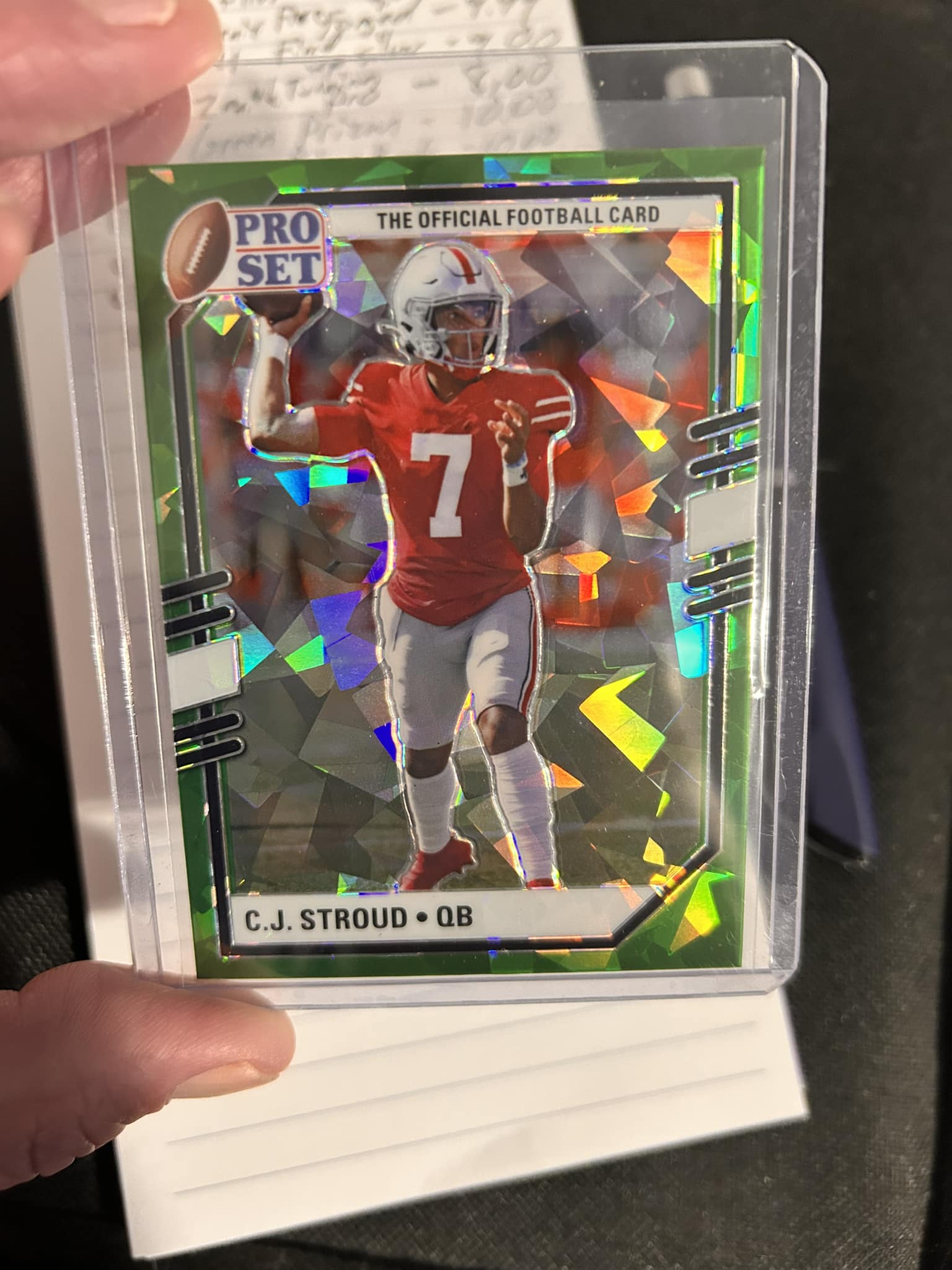 C.J. Stroud 2021 Leaf Pro Set Rookie Card #2 - Ohio State Buckeyes, NCAA Football, Ungraded