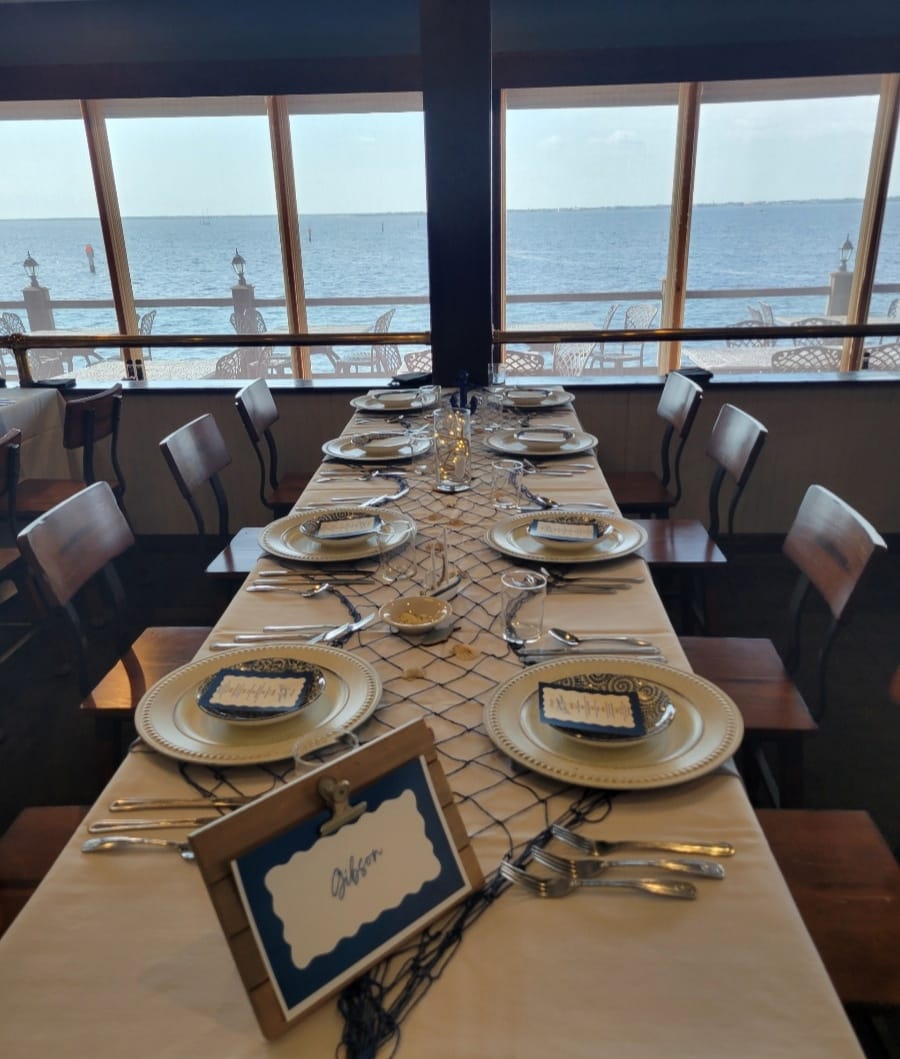 Captain's Table - The setup for tonight's Summer Wine...