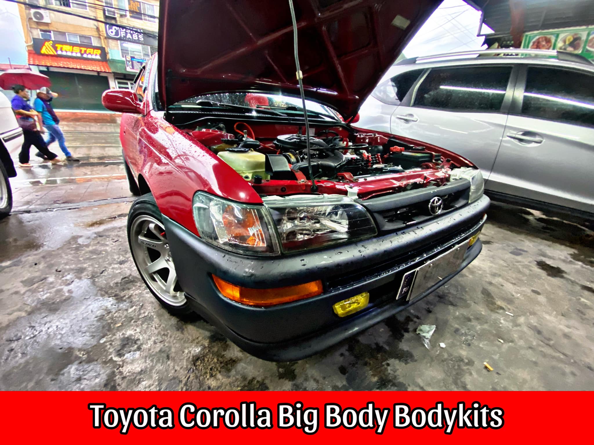 Toyota Corolla Big Body Front Chin... - Carlos Body kits | Facebook