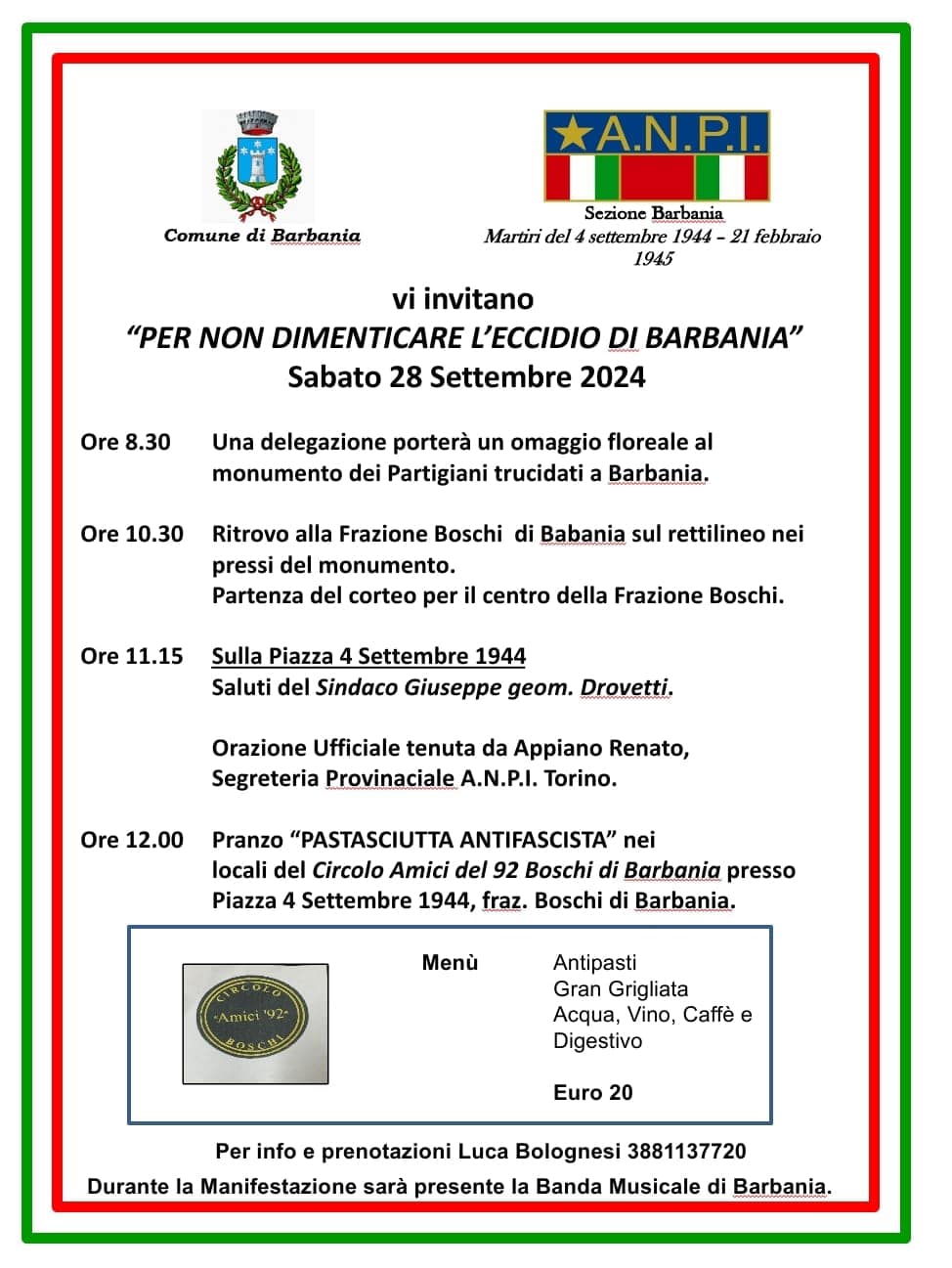 Sezione Anpi Barbania Sabato... - ANPI Provinciale di Torino | Facebook