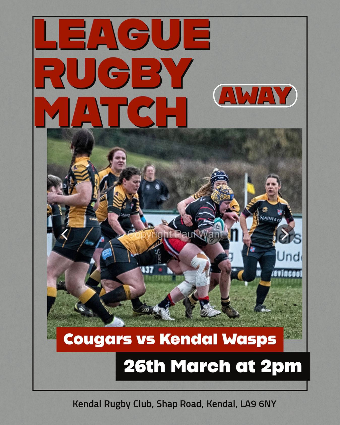 This Sunday we are off to Kendal again... - Carlisle Cougars | Facebook