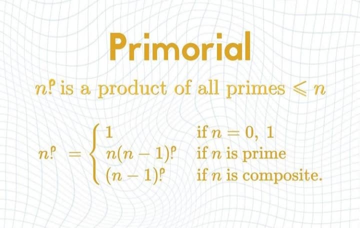 Extra-math - 🔸️Primorial & Alternating Factorial | Facebook