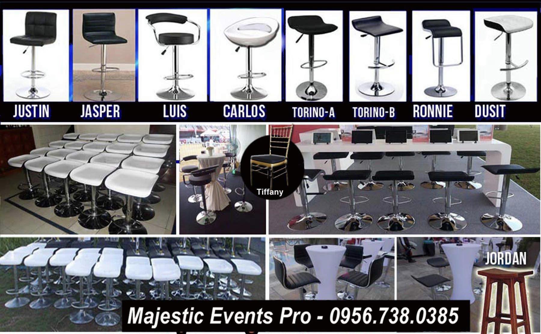 Bar Stool For Rent by Majestic Events | Manila