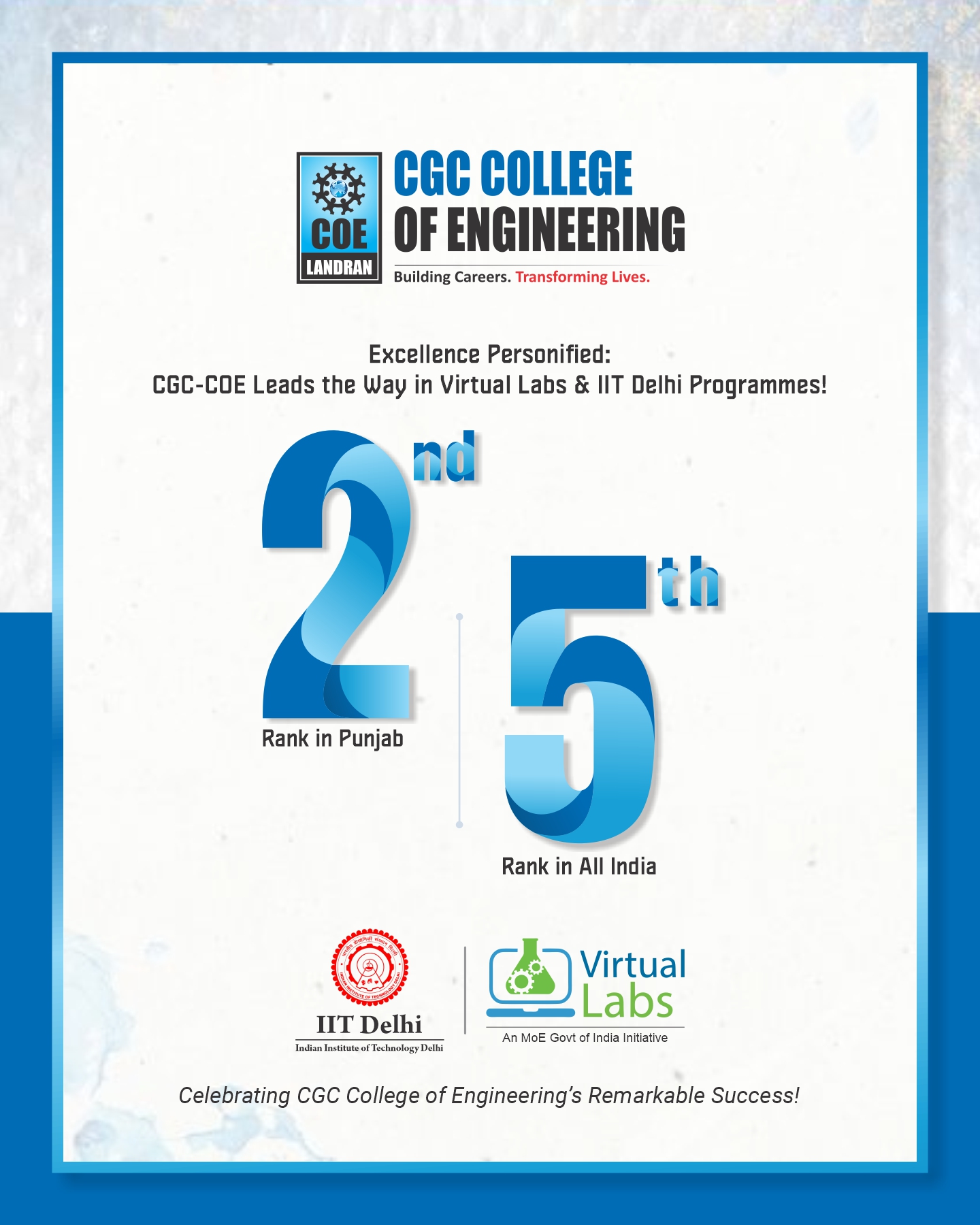 Chandigarh - 🏆CGC-COE: A Spotlight of Excellence in Digital Education ...