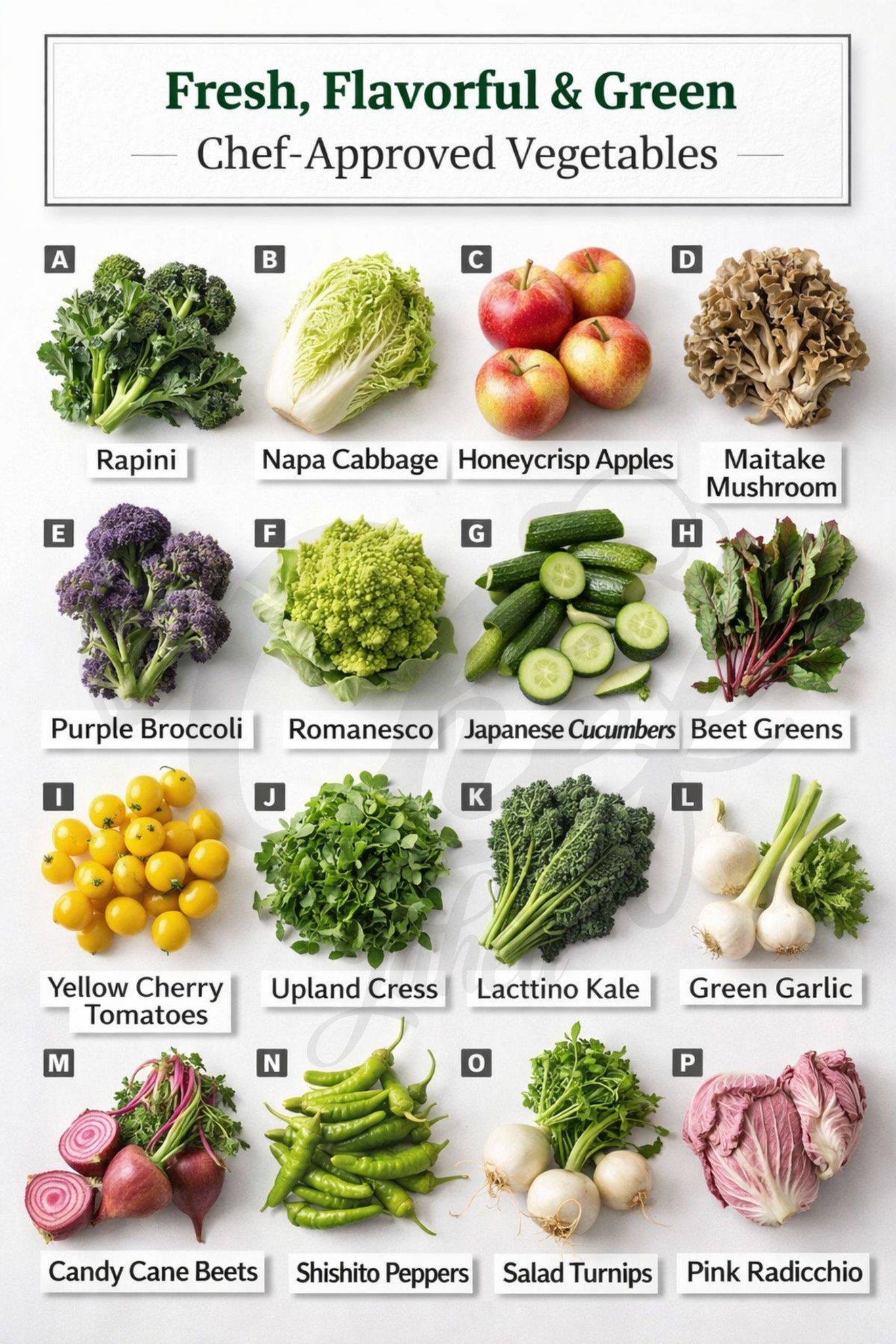 Chef - Fresh, Flavorful & Green — Chef-Approved Vegetables Guide (A–P ...