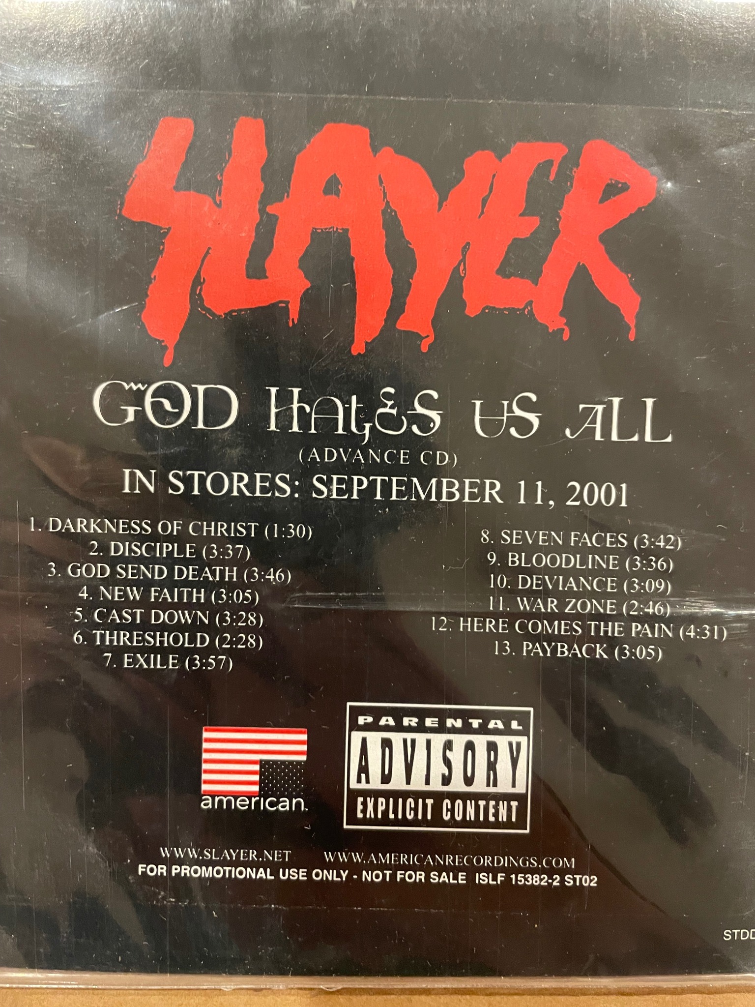 Rare Promotional Release of Slayer