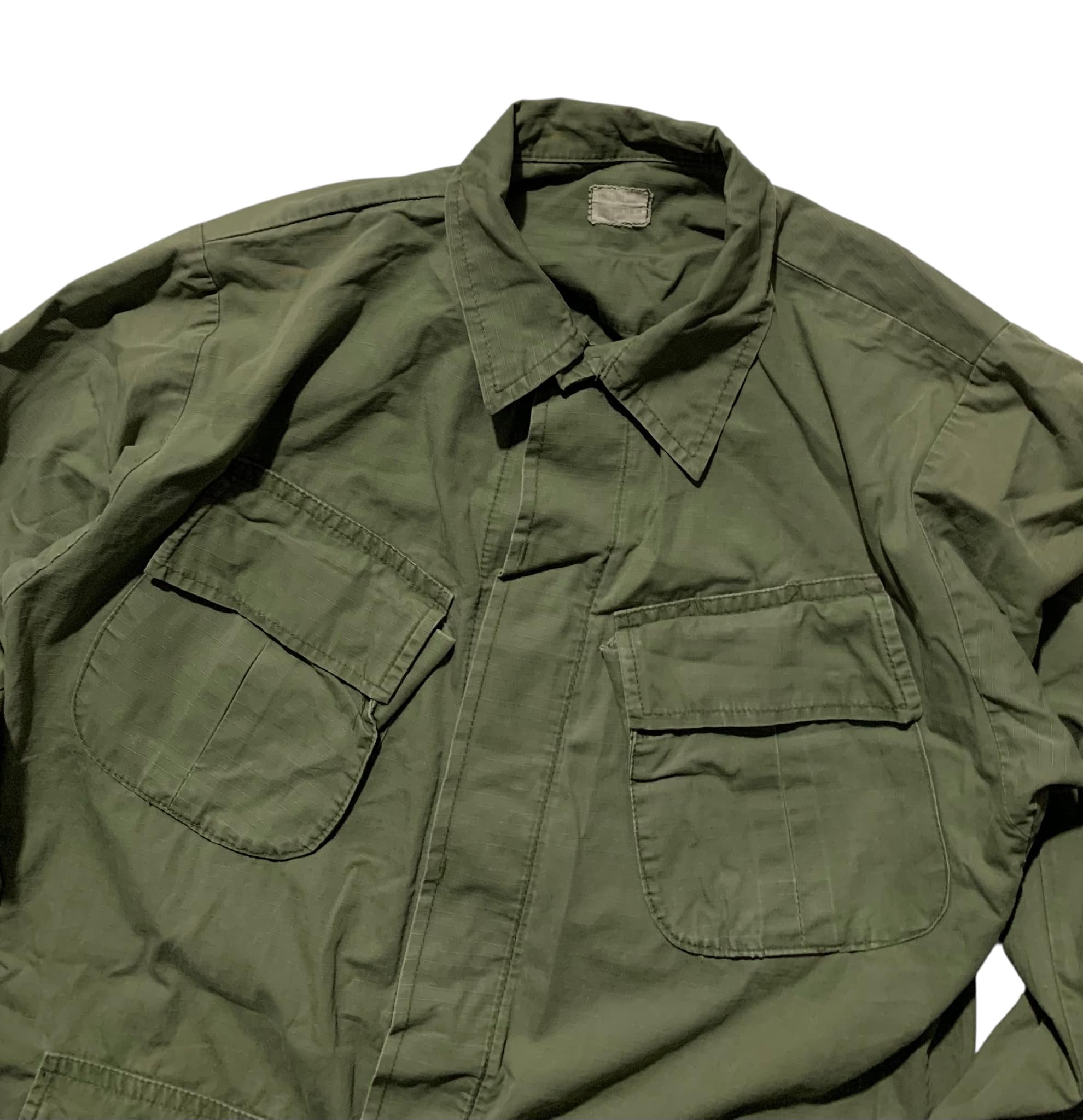 Rare!1960s Jungle Fatigue Non-rip 5th Jungle Fatigue Military