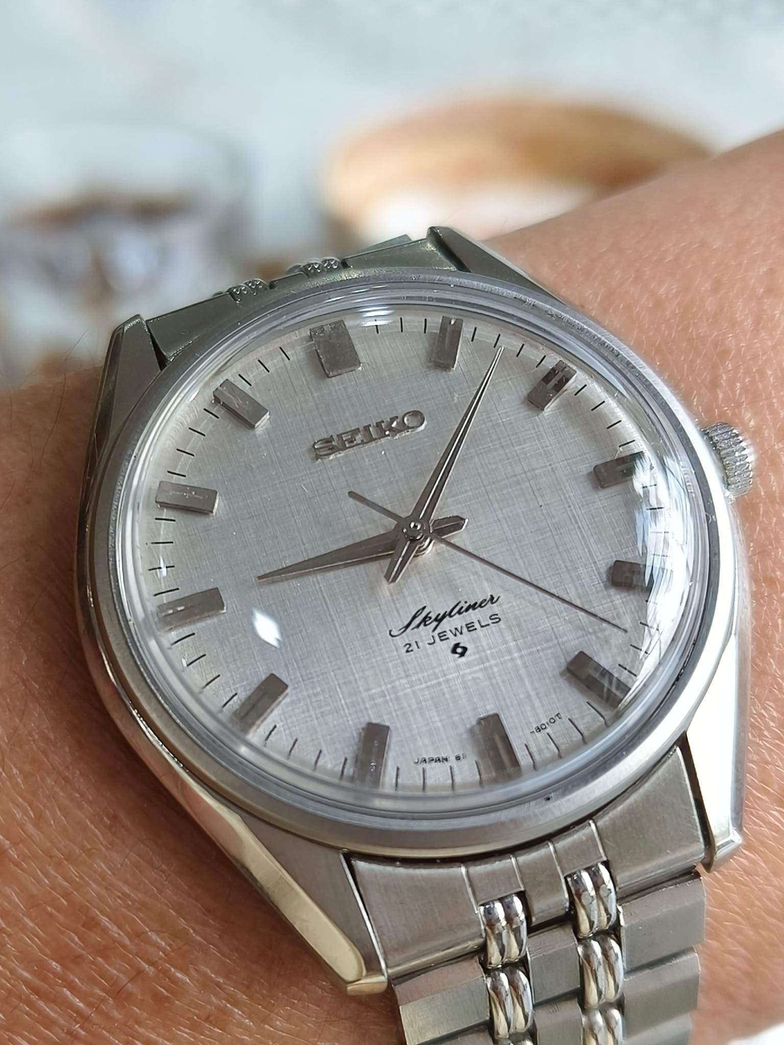 Seiko Skyliner 6100-8000 linen dial