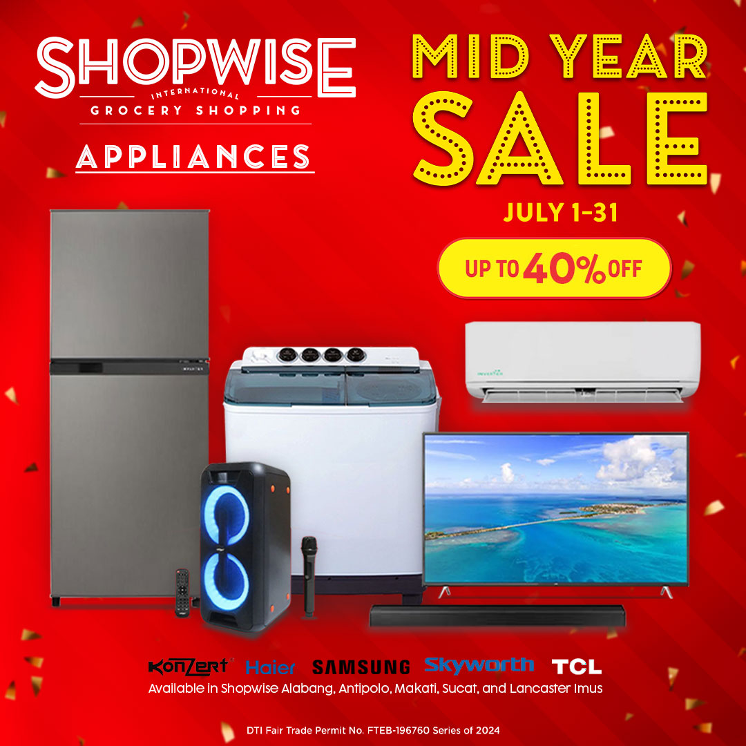 Shopwise - Good news! The Midyear Sale is not yet over at...