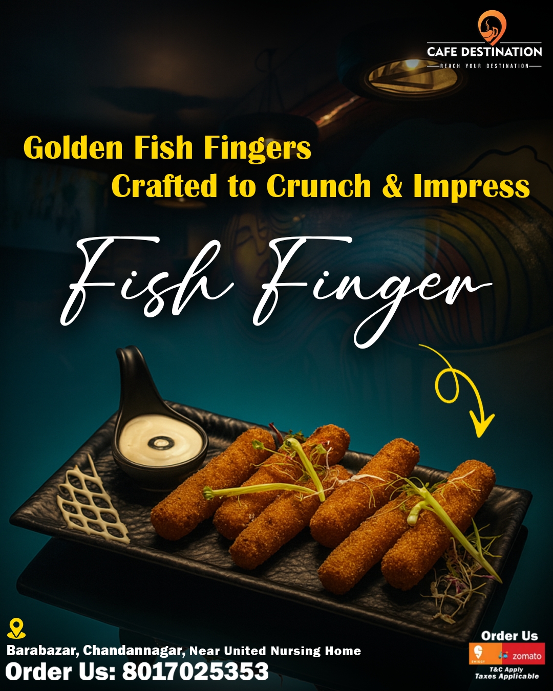 Cafe - Crunch Into Weekend Happiness with Our Fish Finger Golden ...