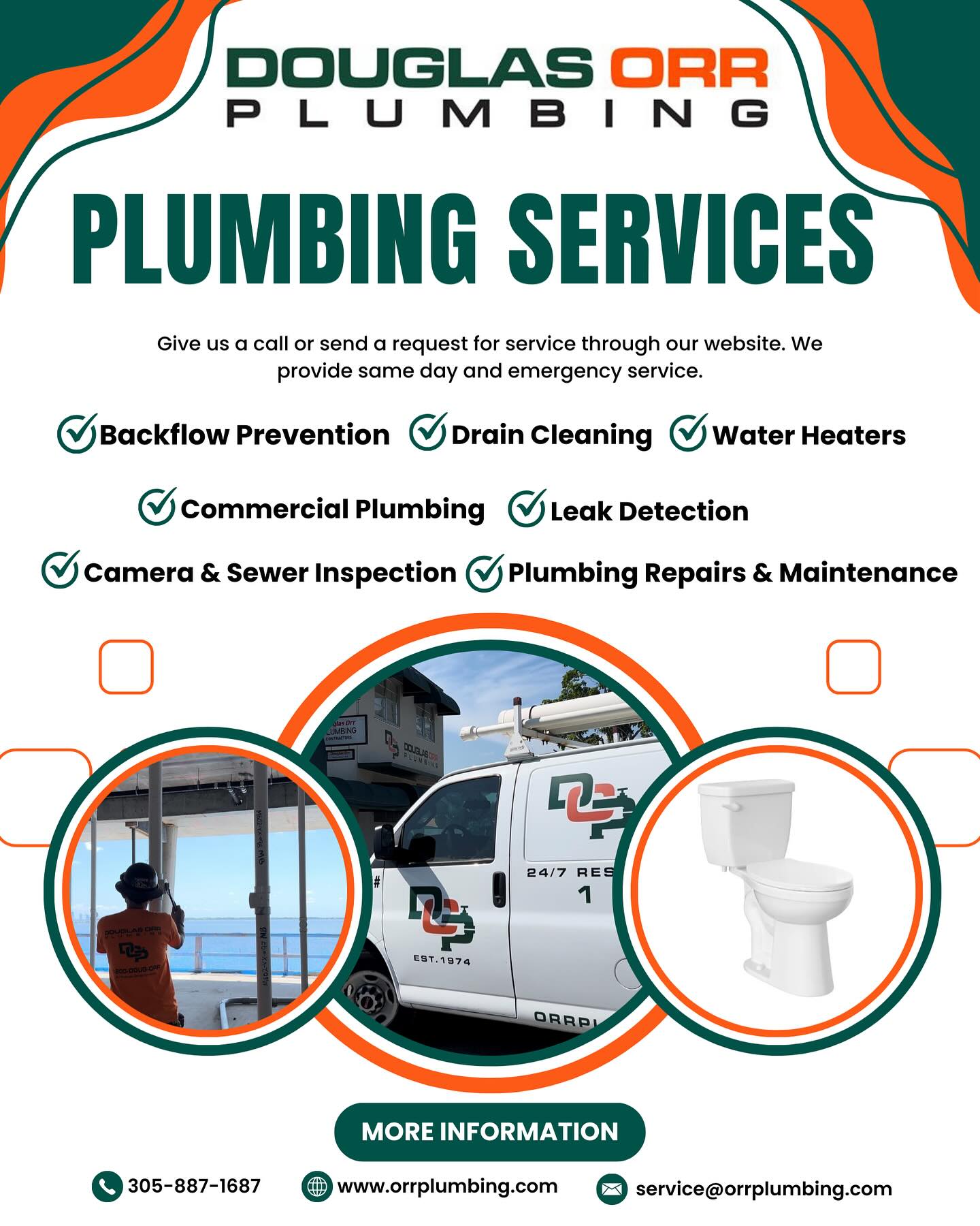 Douglas Orr Plumbing, Inc. | Miami Springs FL
