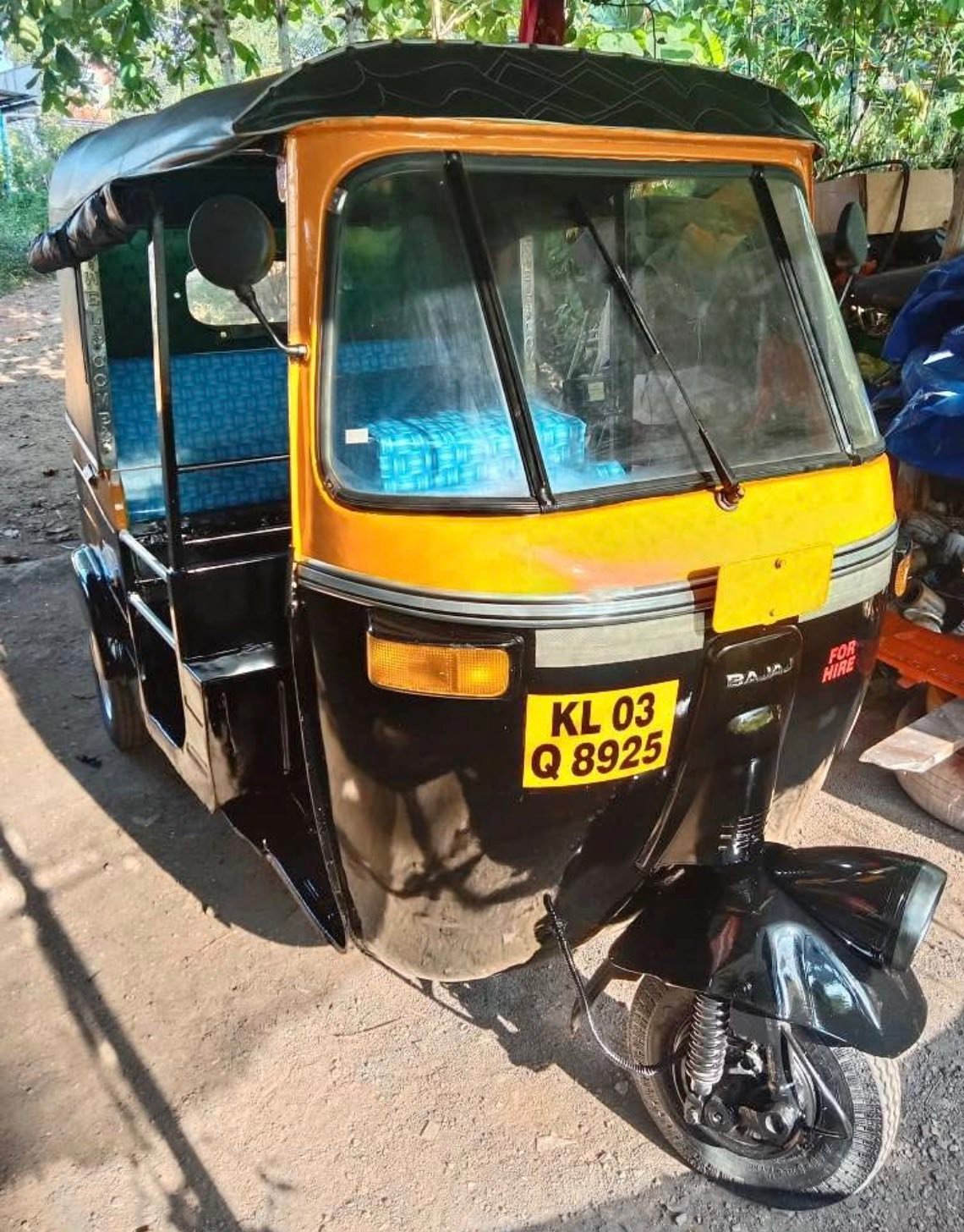 Different versions of the front end on Bajaj in India