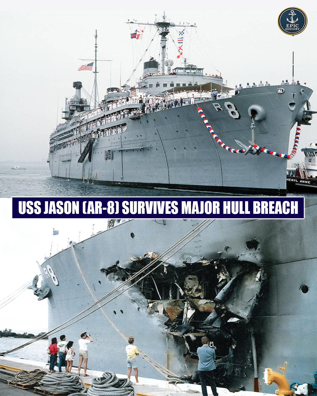 USS Jason AR-8 and other US Navy ships