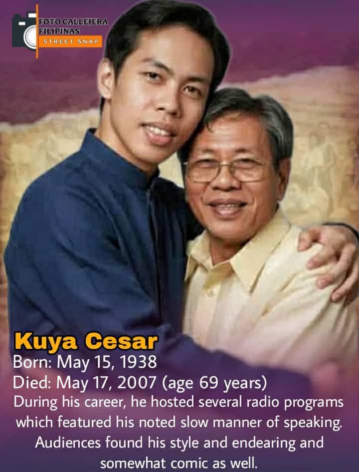 Foto - ️Cesar Lacbu Nucum better known as Kuya Cesar, was a Filipino ...
