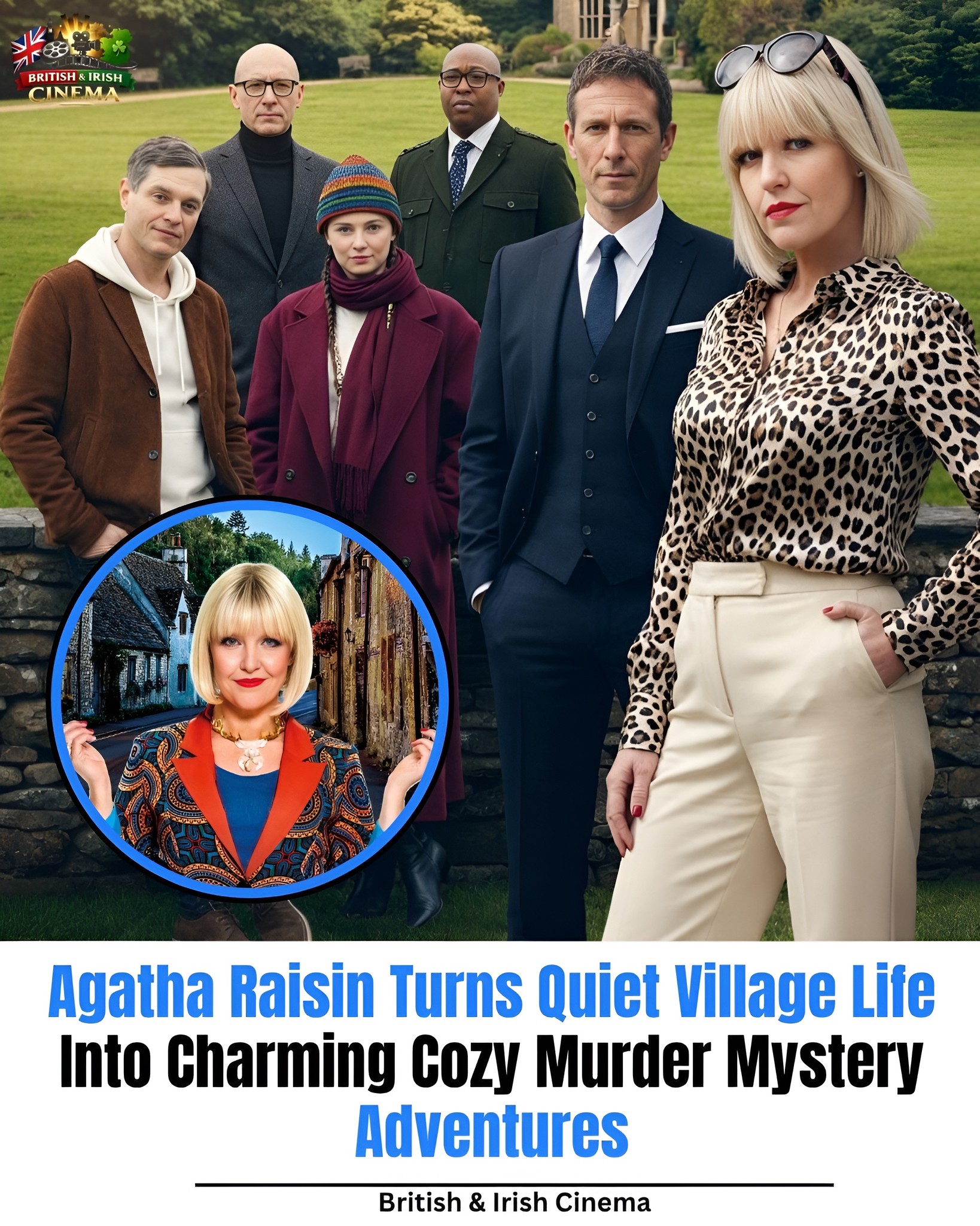 Agatha Raisin series review, a funny mystery with a feisty protagonist