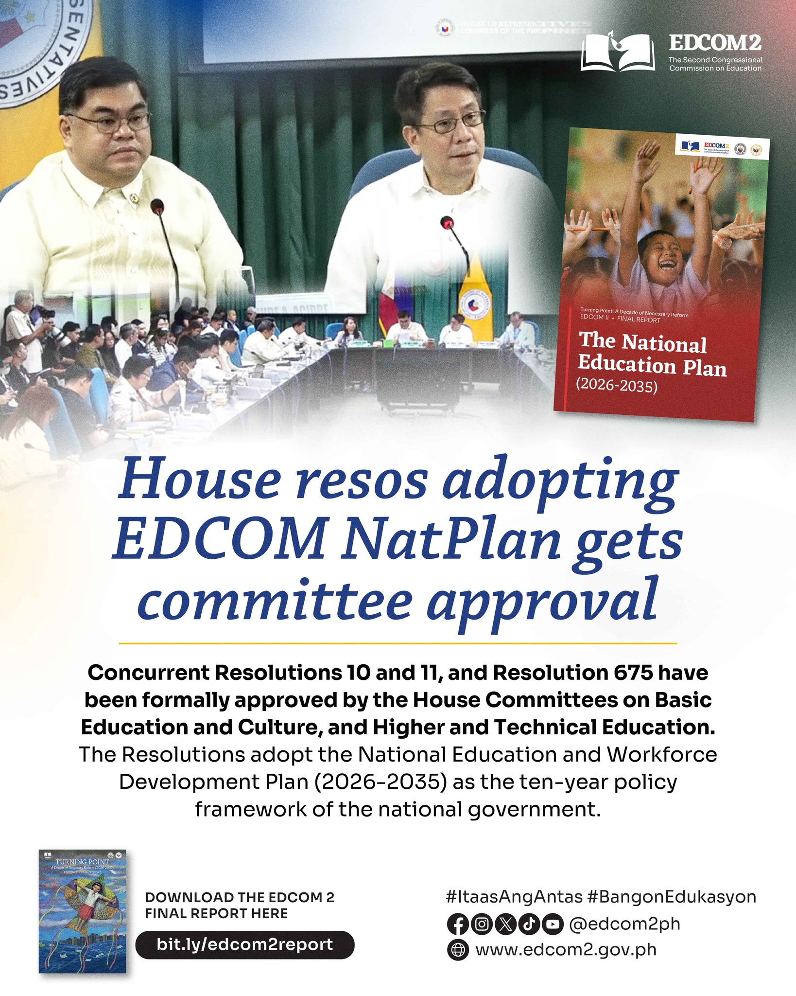 The House Committee on Basic Education and Culture, Chaired by Rep ...