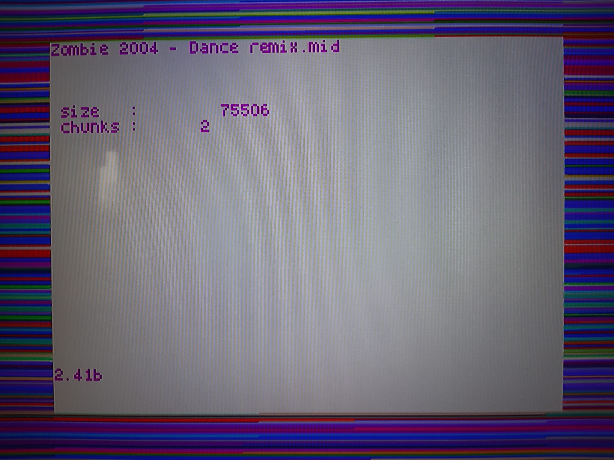 How to synchronize midi file playback with lyrics display on ZX