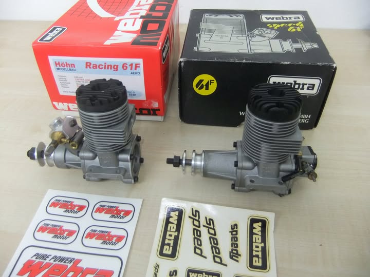 WEBRA 61 SPEED GEAR-DRIVE for scale models. A nice german engine!
