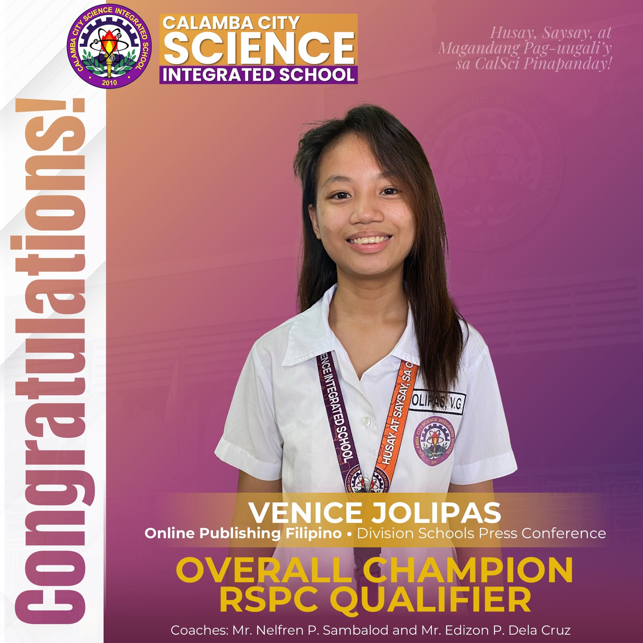 DepEd Tayo Calamba City Science Integrated School - Calabarzon added a ...