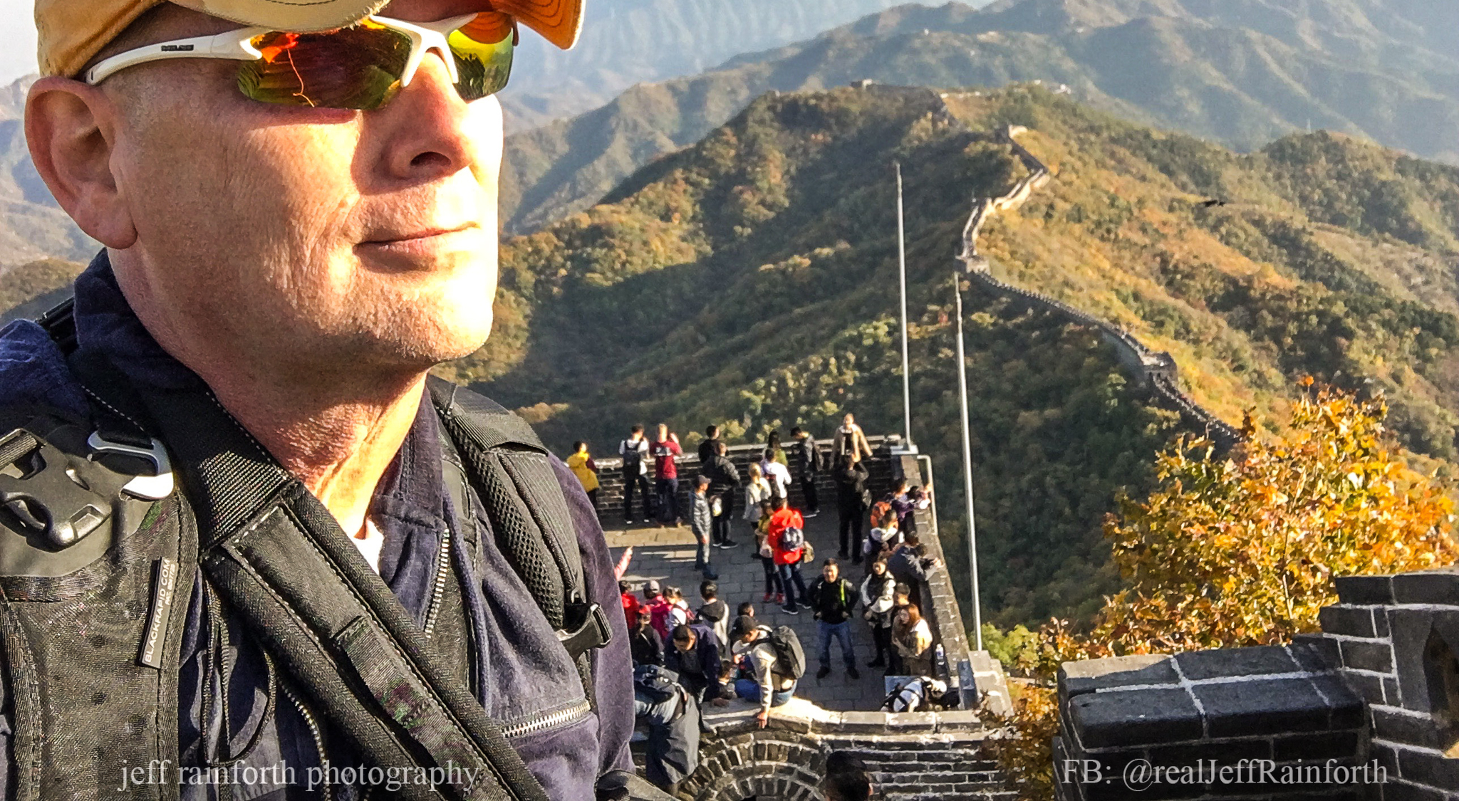 Jeff Rainforth - At the Great Wall of China when I was...