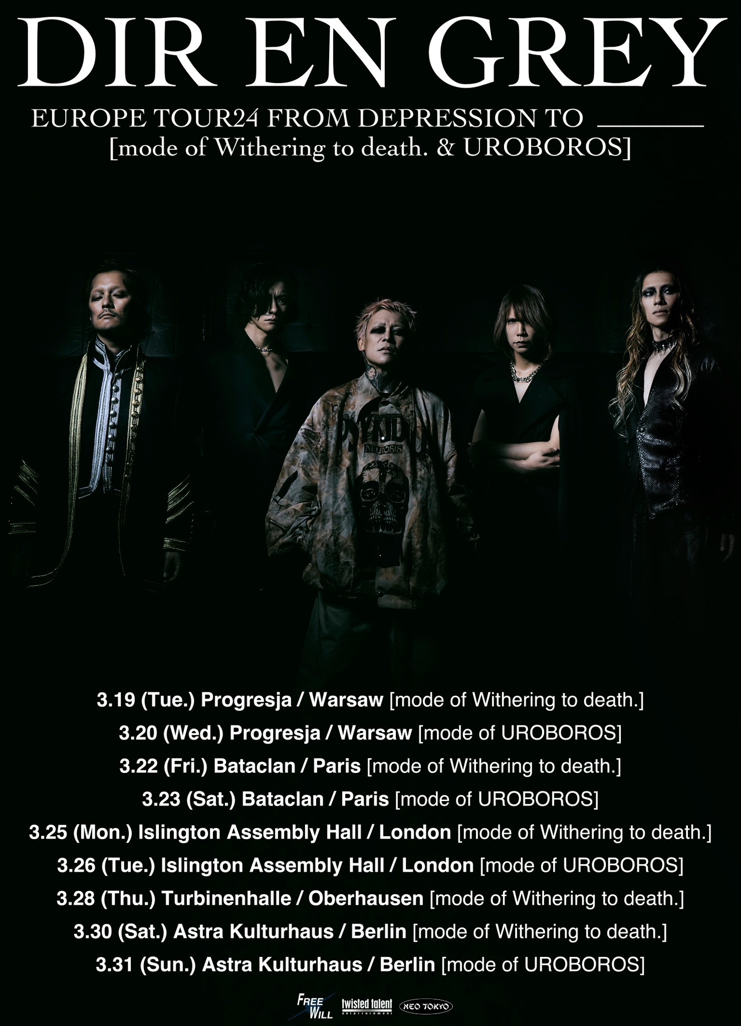 DIR EN GREY got to Paris! Are you ready to forget everything and 