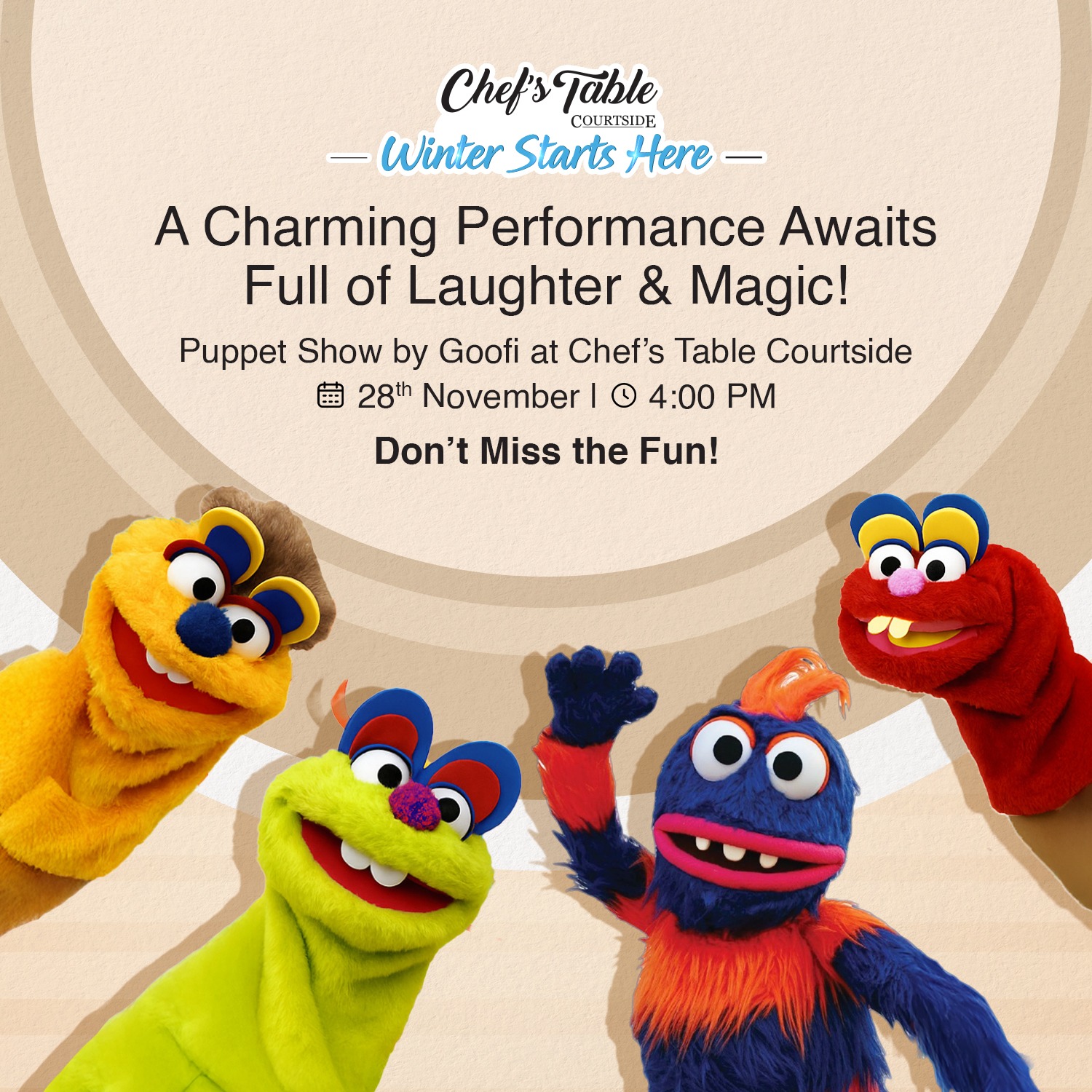 Chef’s - Get ready for giggles, surprises and pure magic as Goofi ...