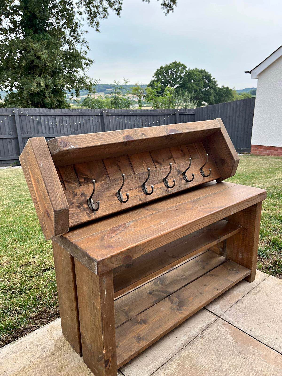 Coat rack and shoe boot rack - Hall Trees & Coat Racks - Cullompton ...