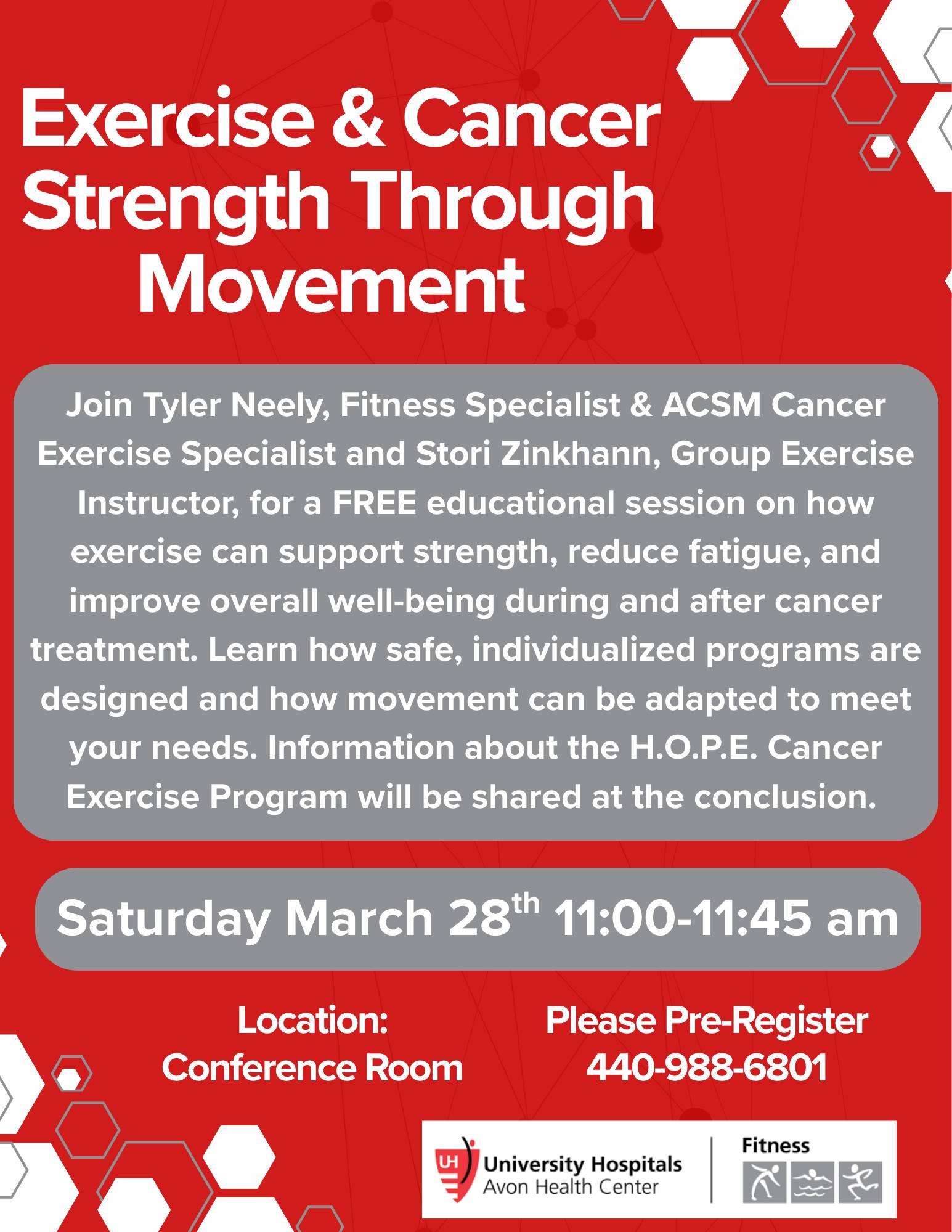 Exercise & Cancer Strength Through Movement