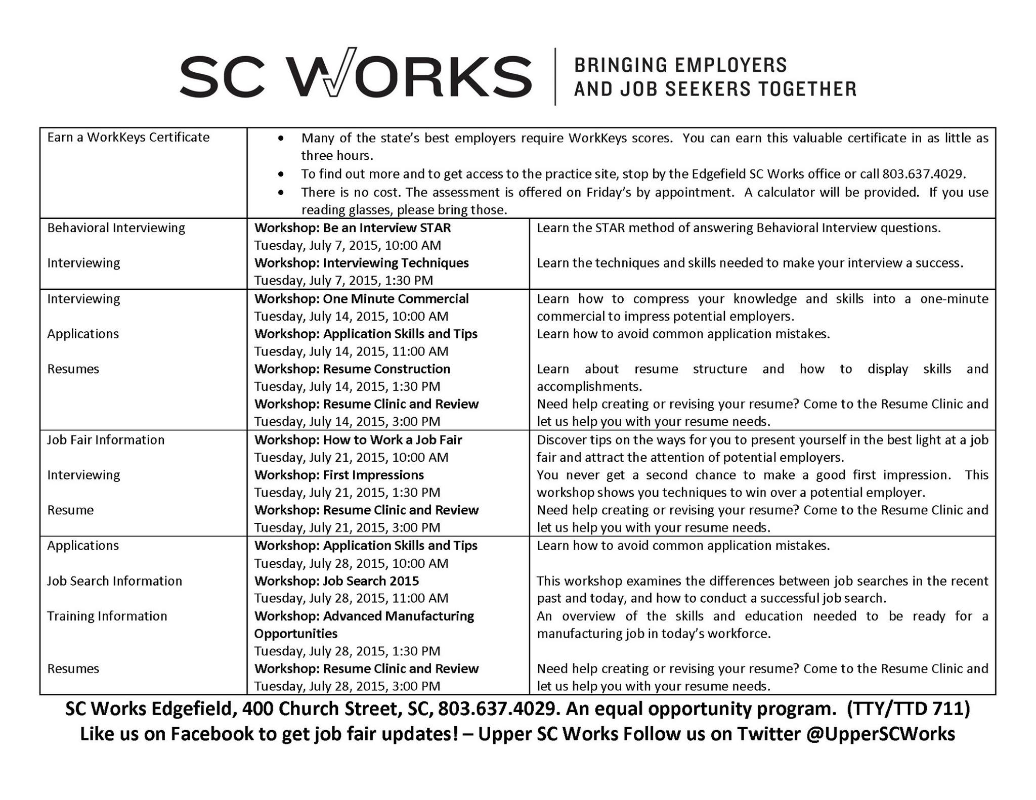 SC Works Lower Savannah added a... - SC Works Lower Savannah