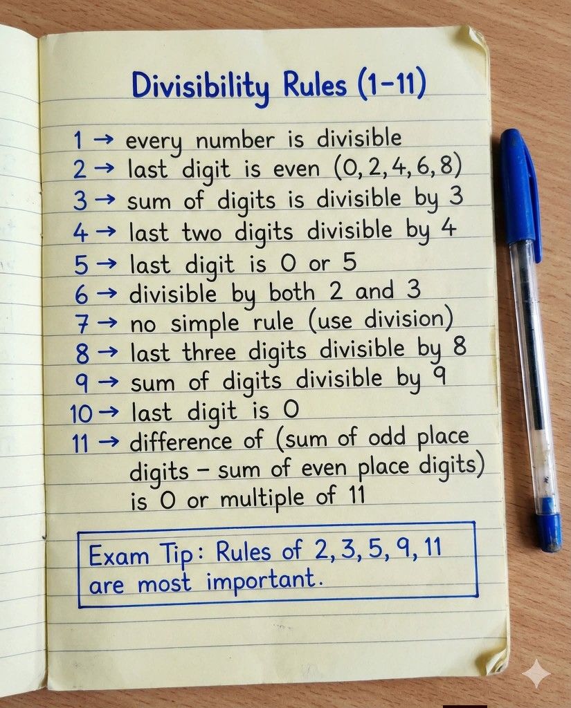 Share this note about Divisibility... - Ako si Teacher Gon | Facebook
