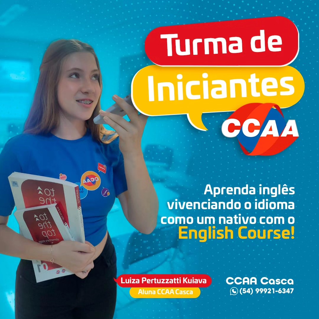 CCAA Casca - 🌎 No English Course, as aulas são dinâmicas,... | Facebook